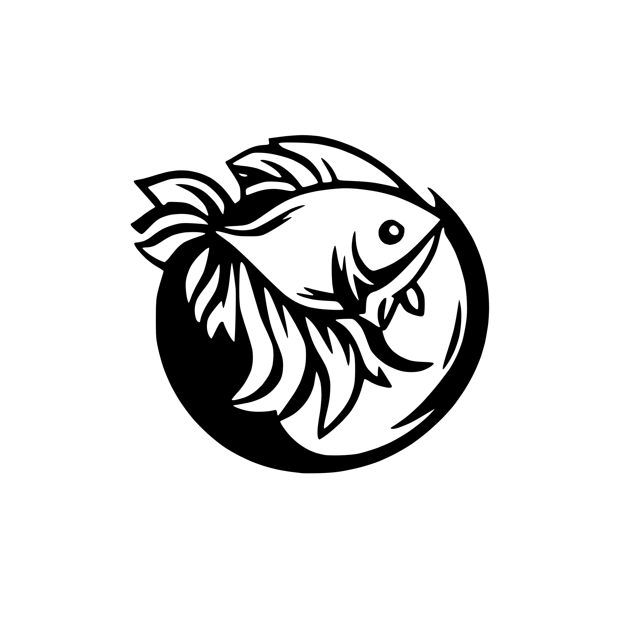 AI-generated SVG of a betta fish