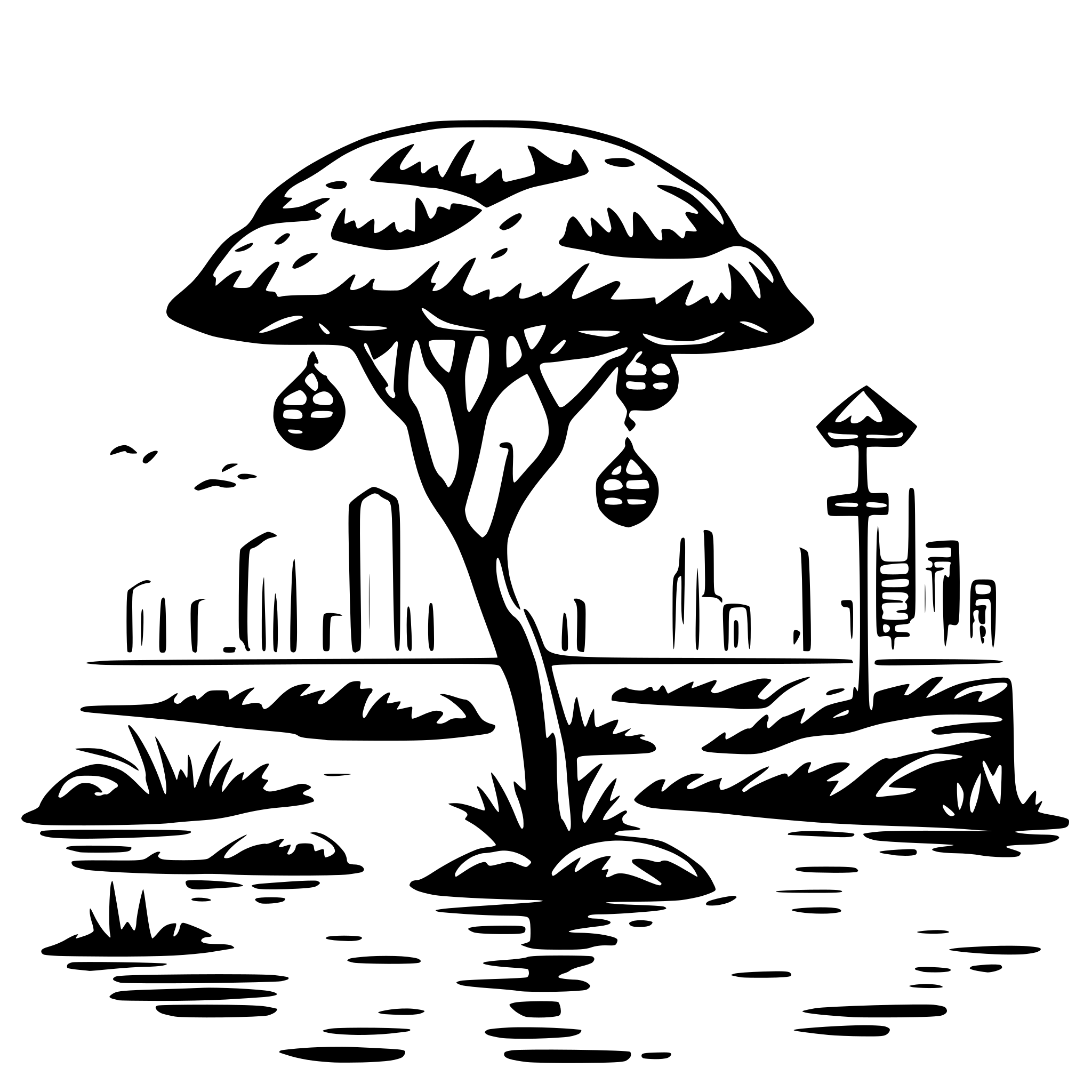AI-generated SVG of a 一粒雨水在一粒谷粒上方，谷粒金黄金黄的