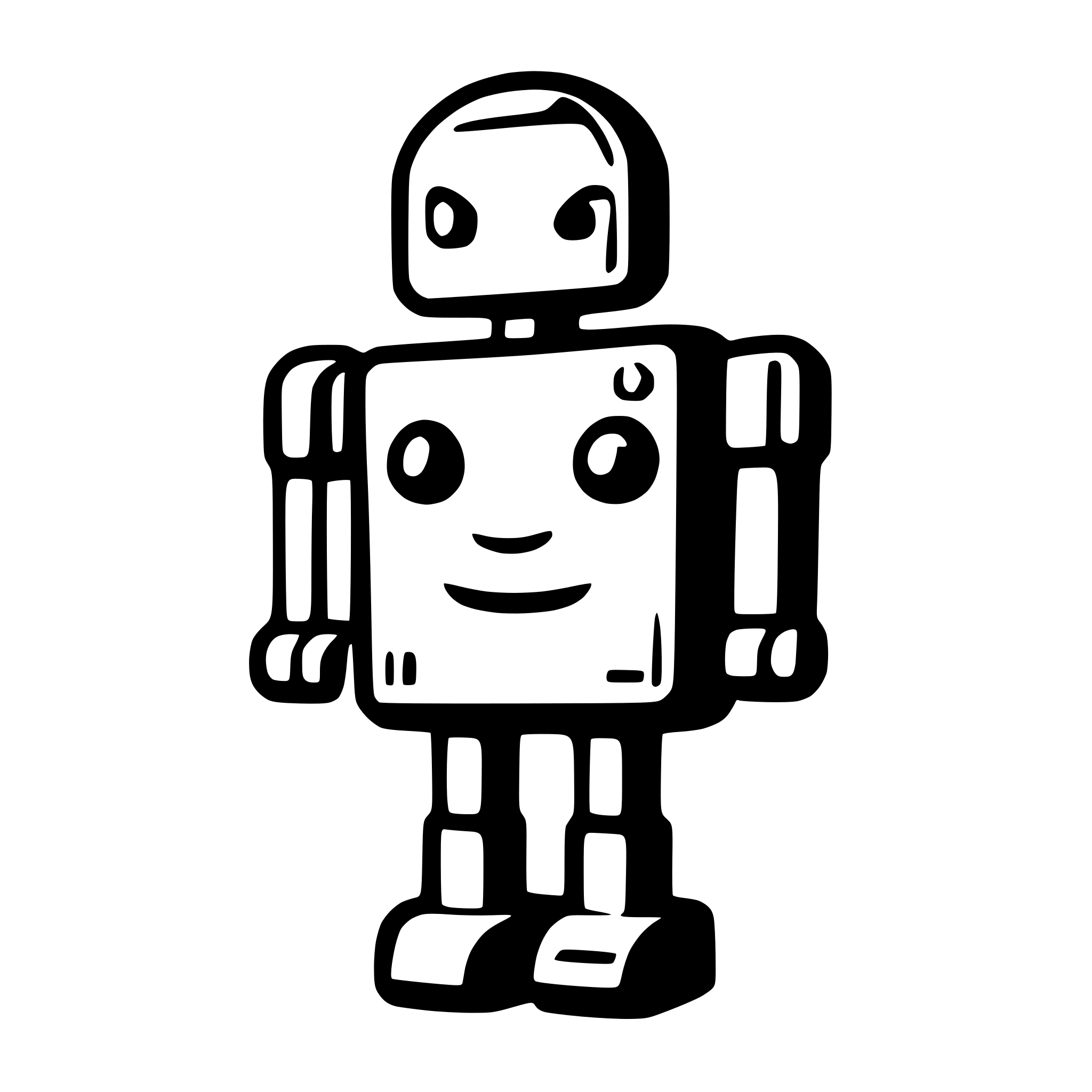 AI-generated SVG of 'wood board robot icon'
