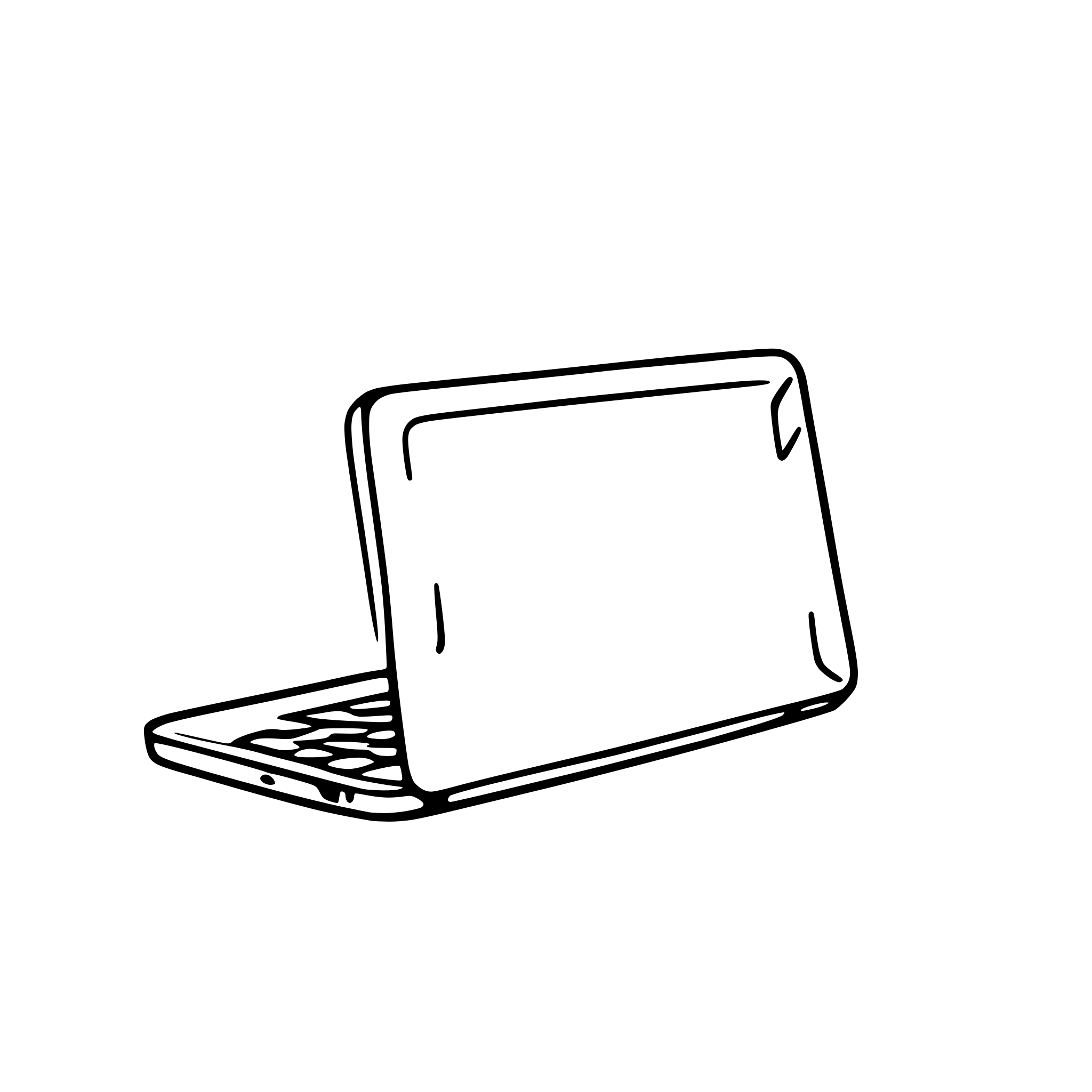AI-generated SVG of a laptop made of wood