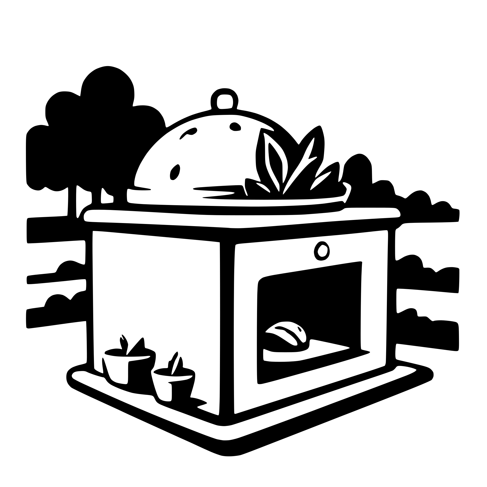 AI-generated SVG of a clay oven