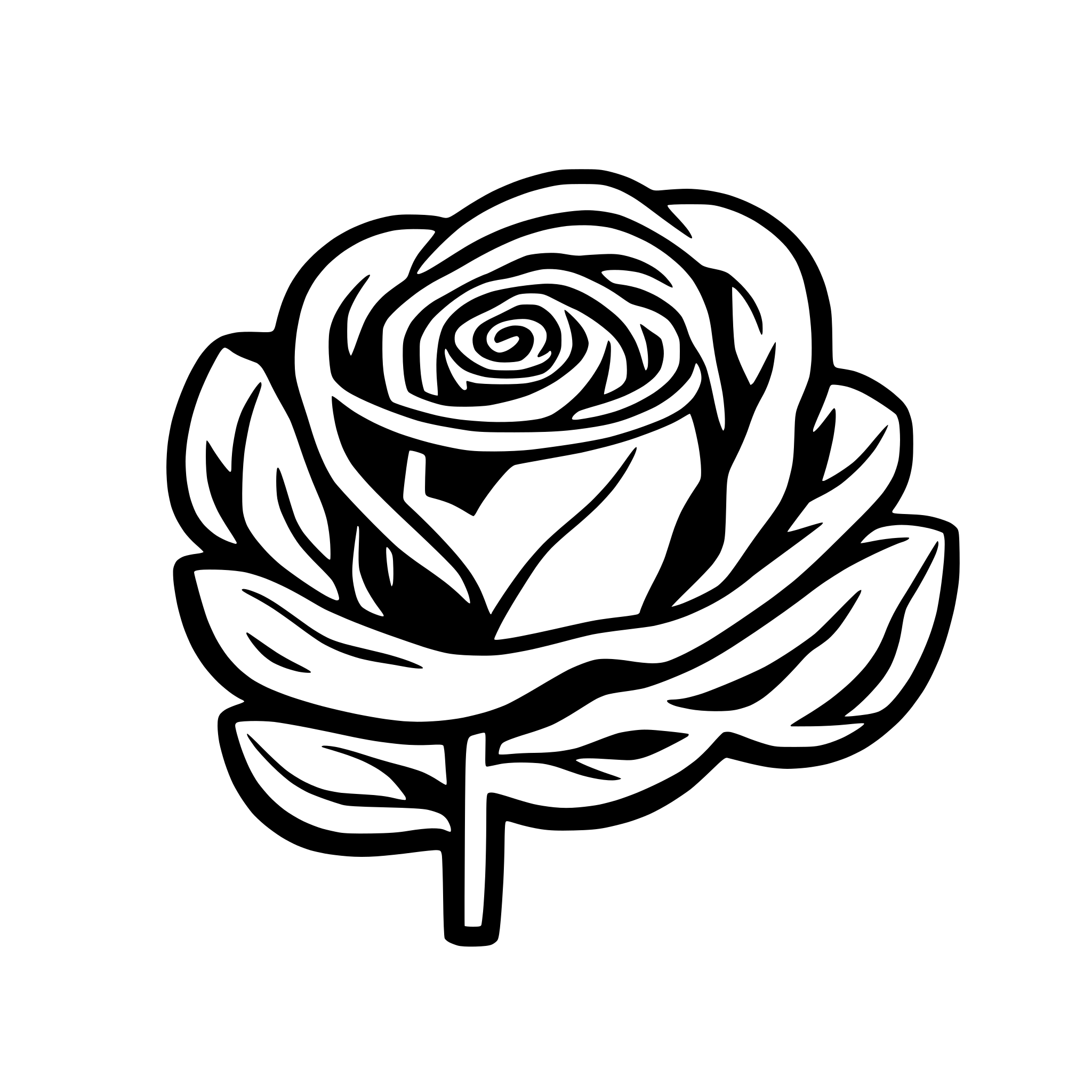 AI-generated SVG of a rose