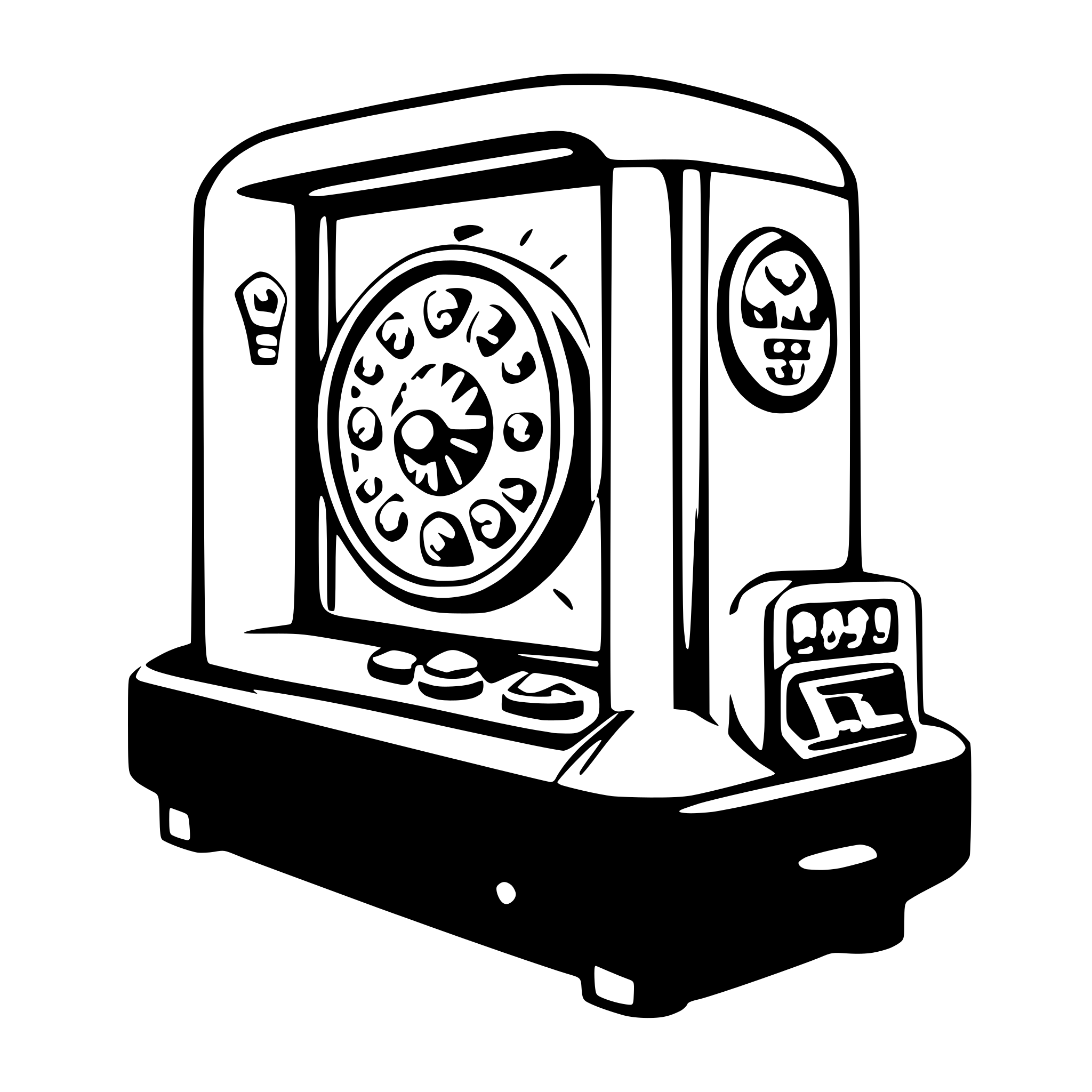 AI-generated SVG of 'pachinko machine'