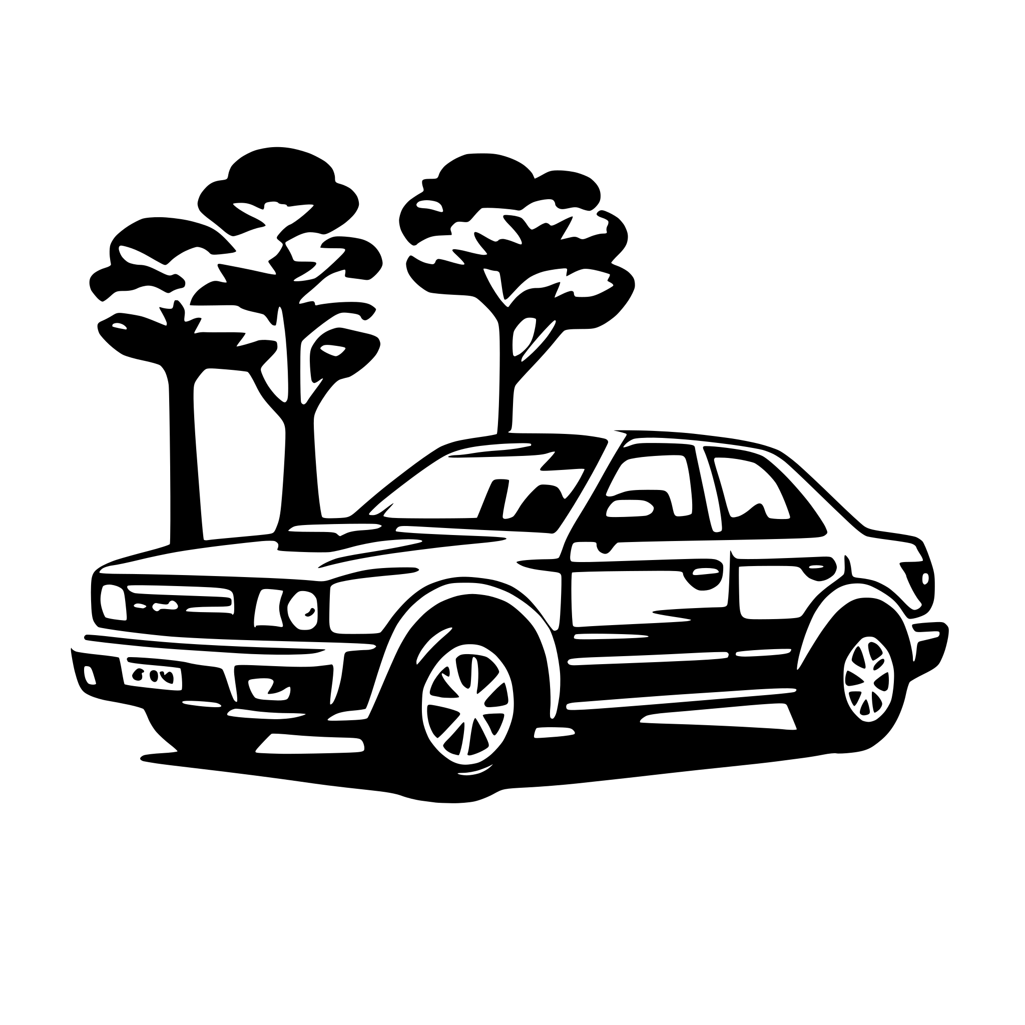 AI-generated SVG of a subaru