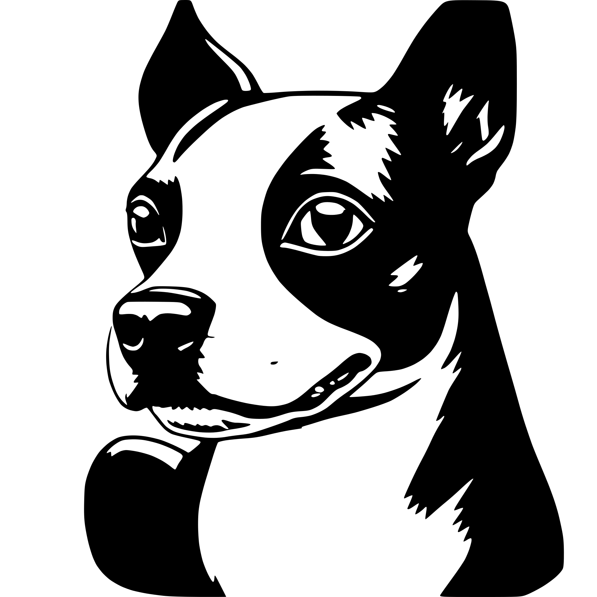 AI-generated SVG of 'boston terrier love'