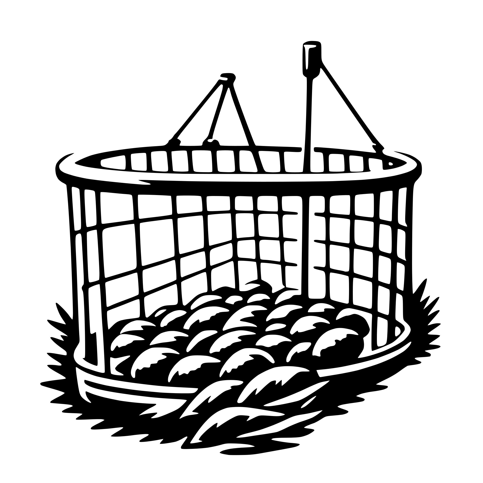 AI-generated SVG of a fishing net