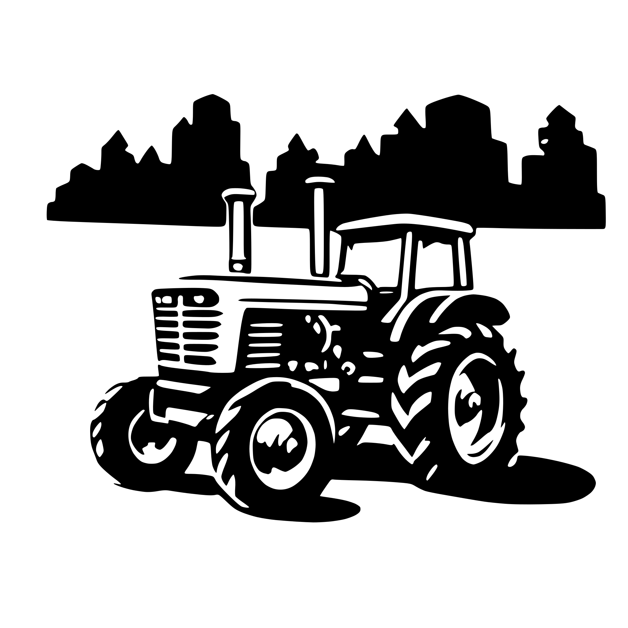 AI-generated SVG of 'tractor  vector pics'