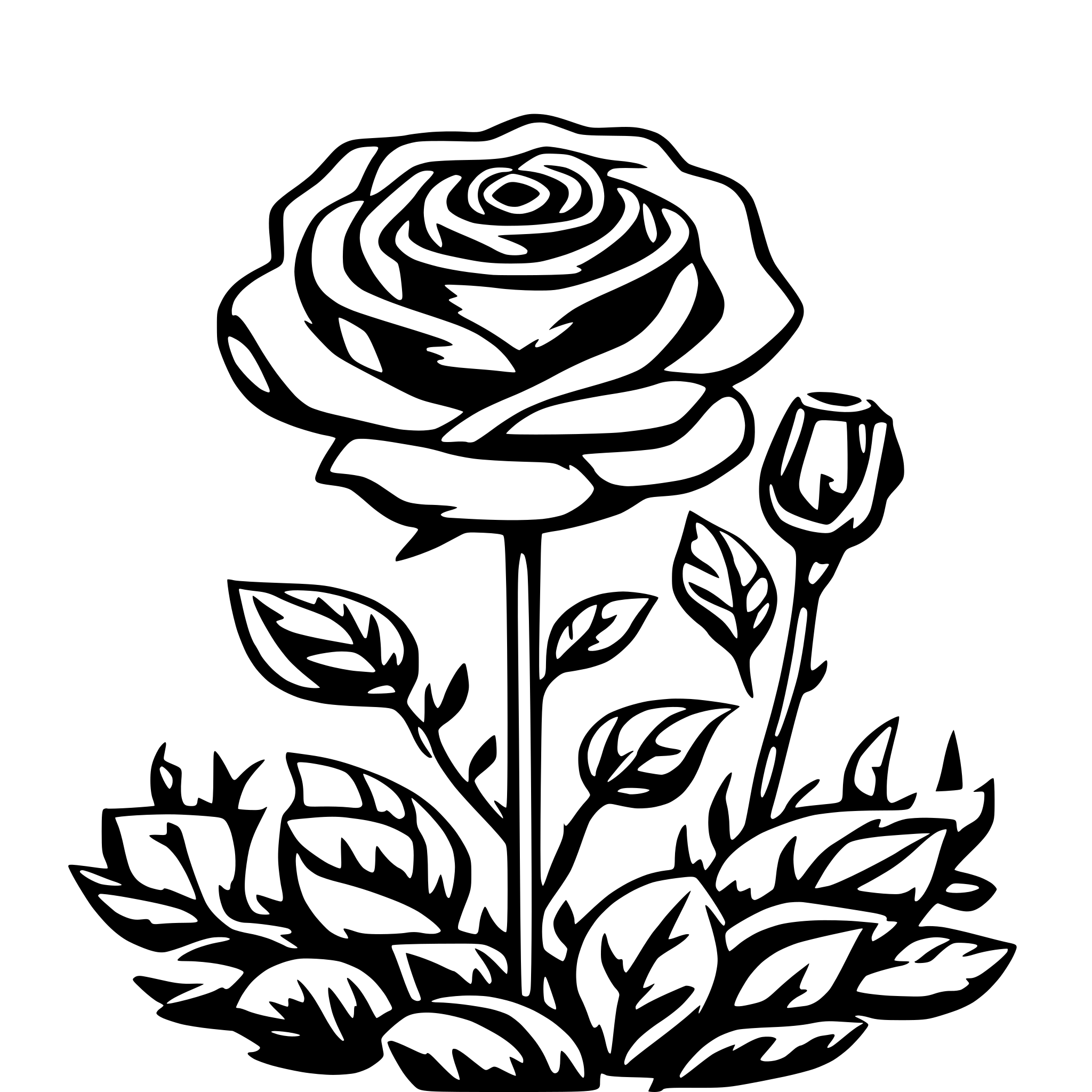AI-generated SVG of a rainbow garden sun rose