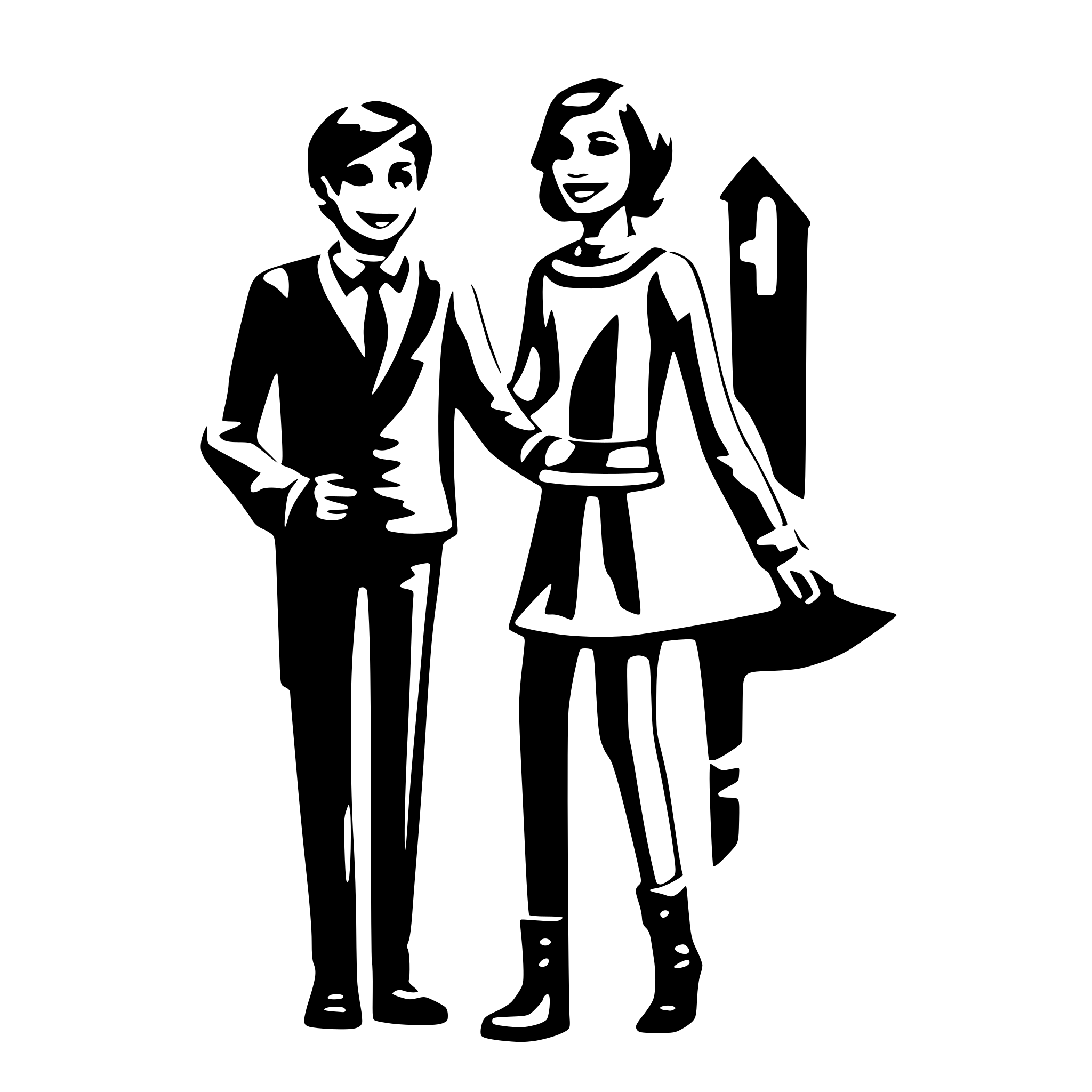 AI-generated SVG of a partner pal together