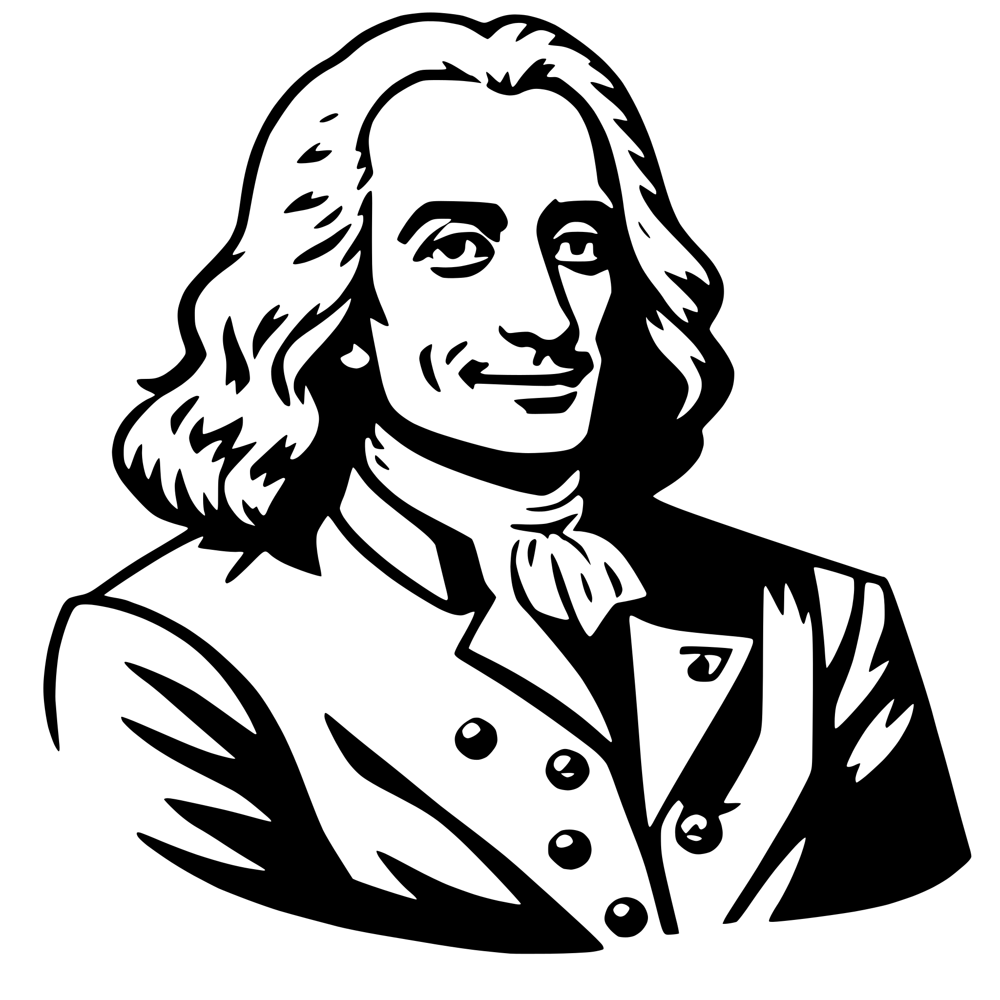 AI-generated SVG of a voltaire