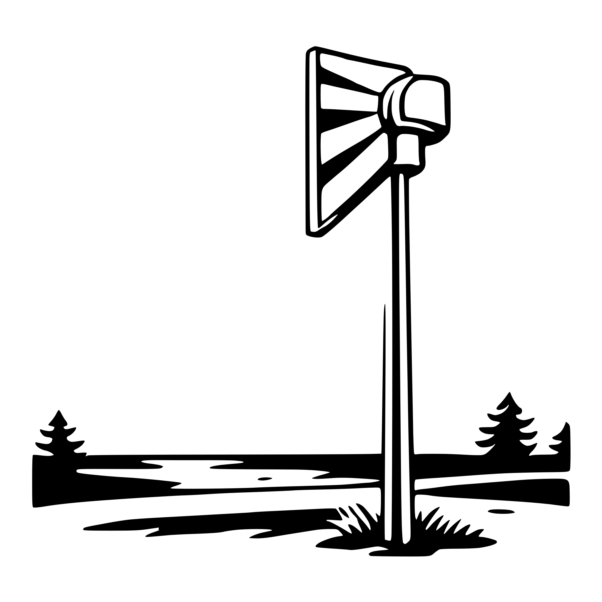 AI-generated SVG of 'windsock'
