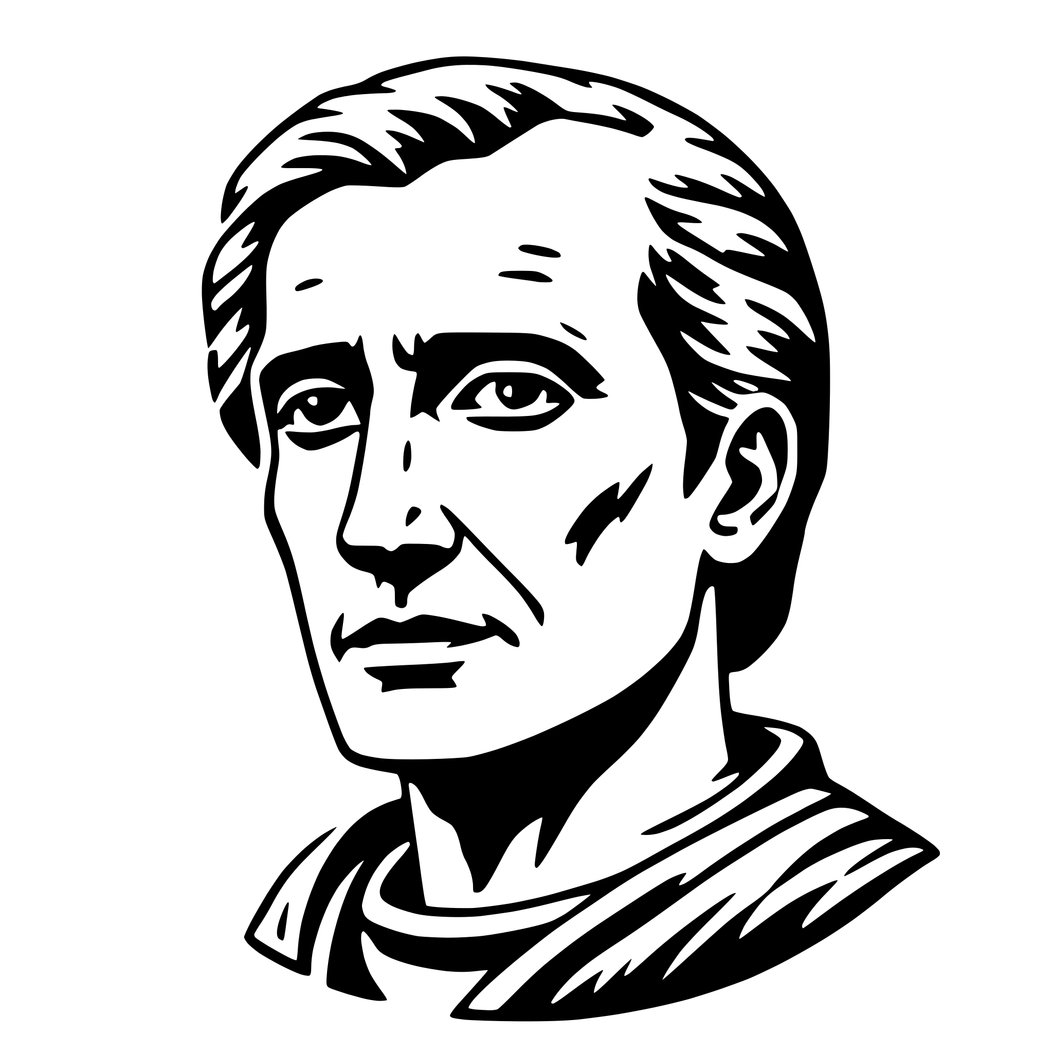 AI-generated SVG of 'julius caesar'