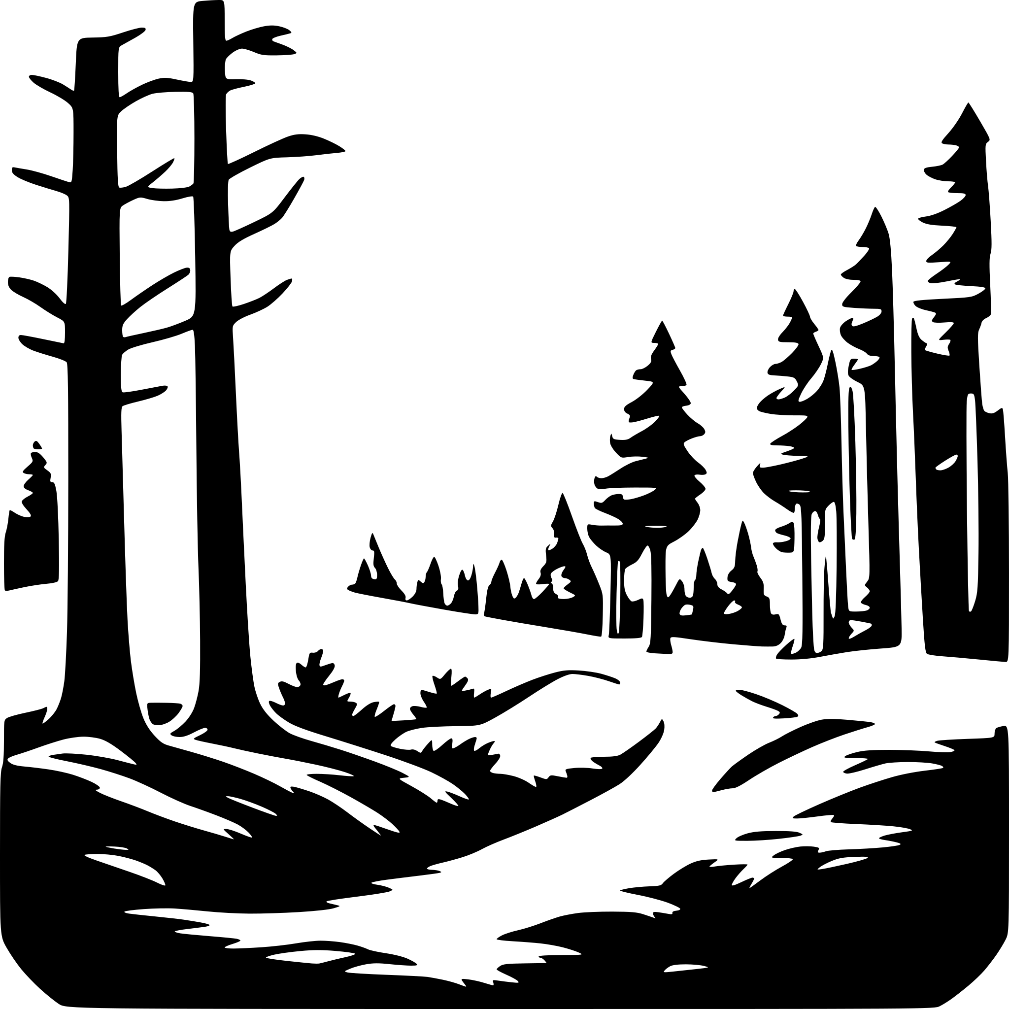 AI-generated SVG of 'forest'