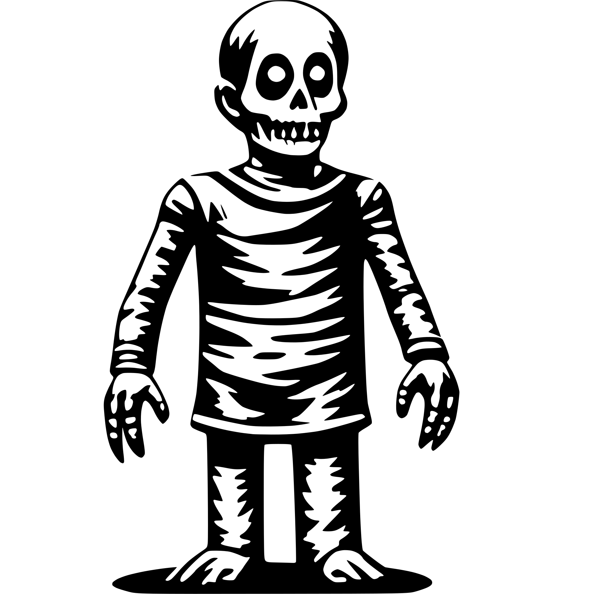 AI-generated SVG of a horror figure