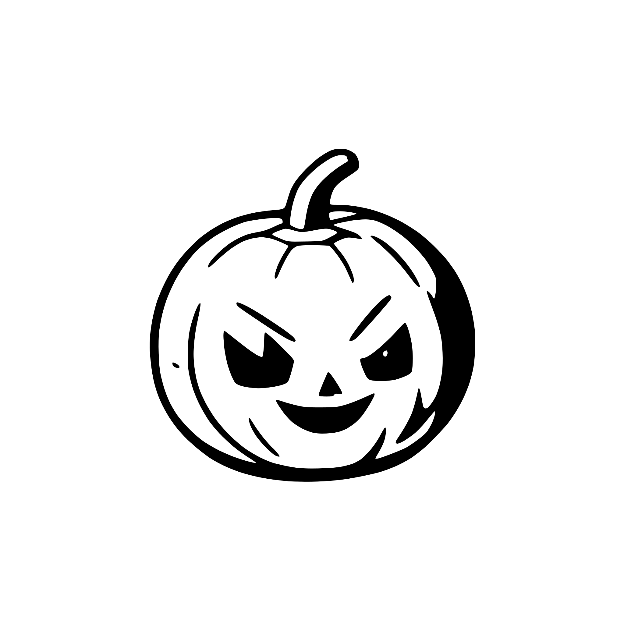 AI-generated SVG of a Halloweenpumpkin