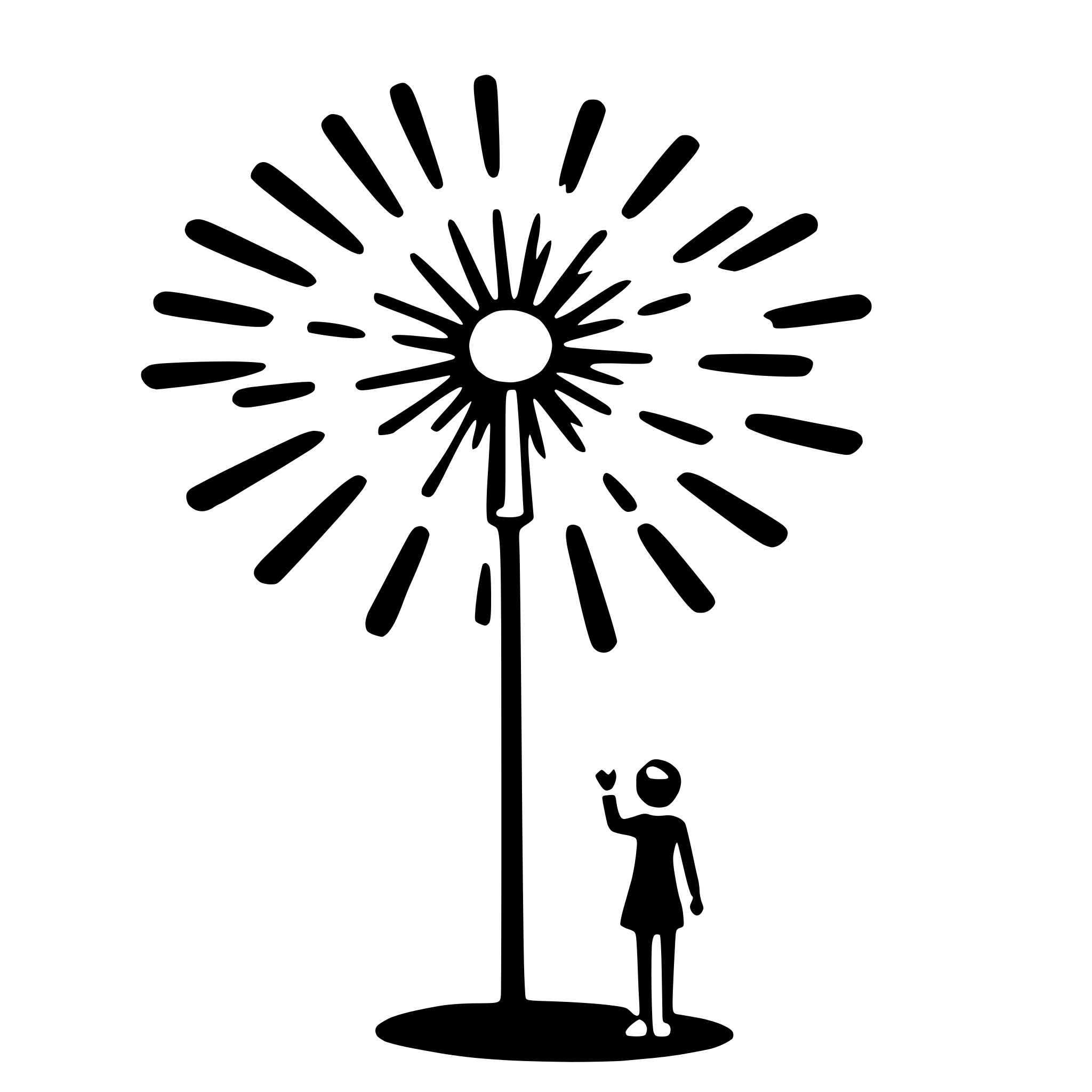 AI-generated SVG of a love fireworks