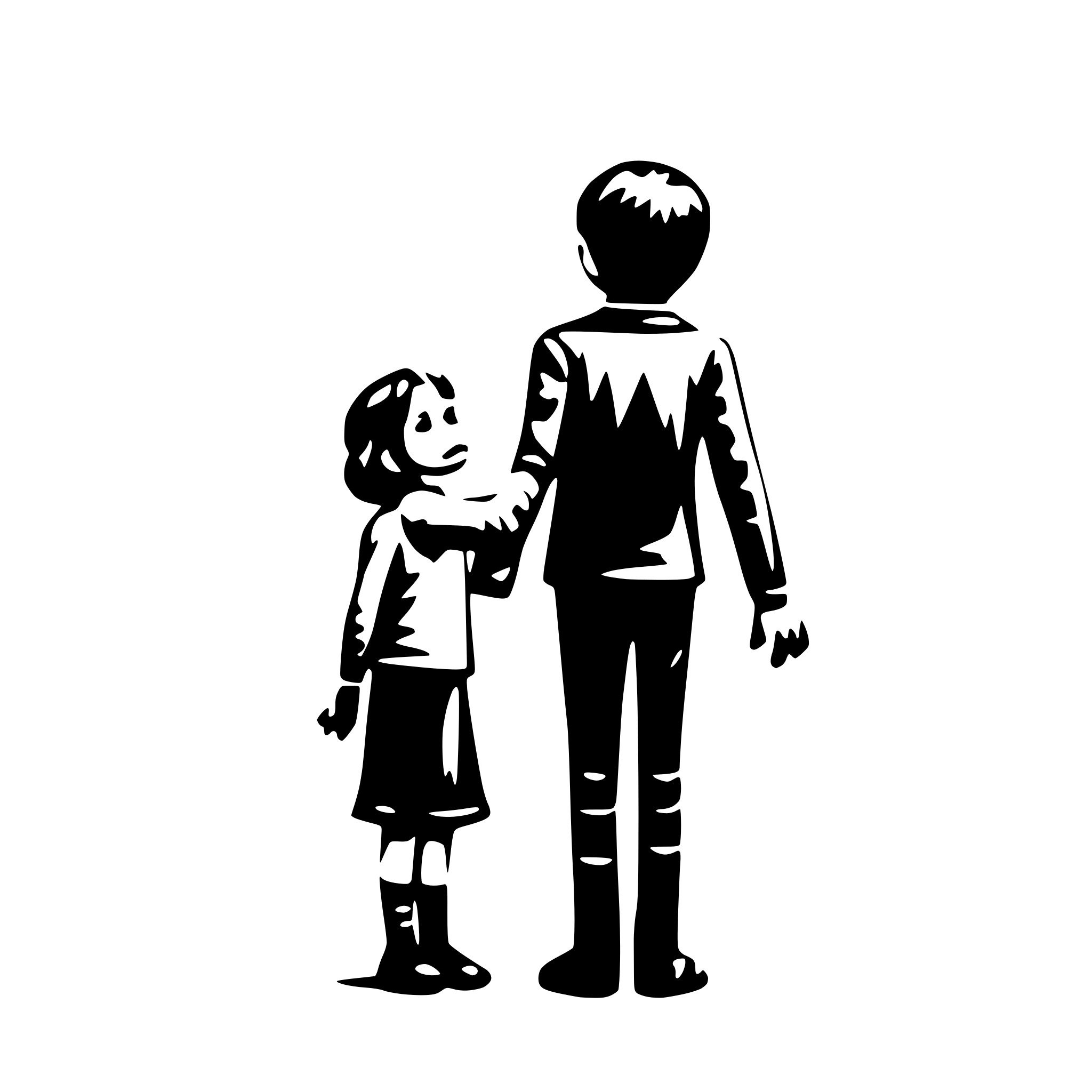 AI-generated SVG of 'Todler saying goodbye'