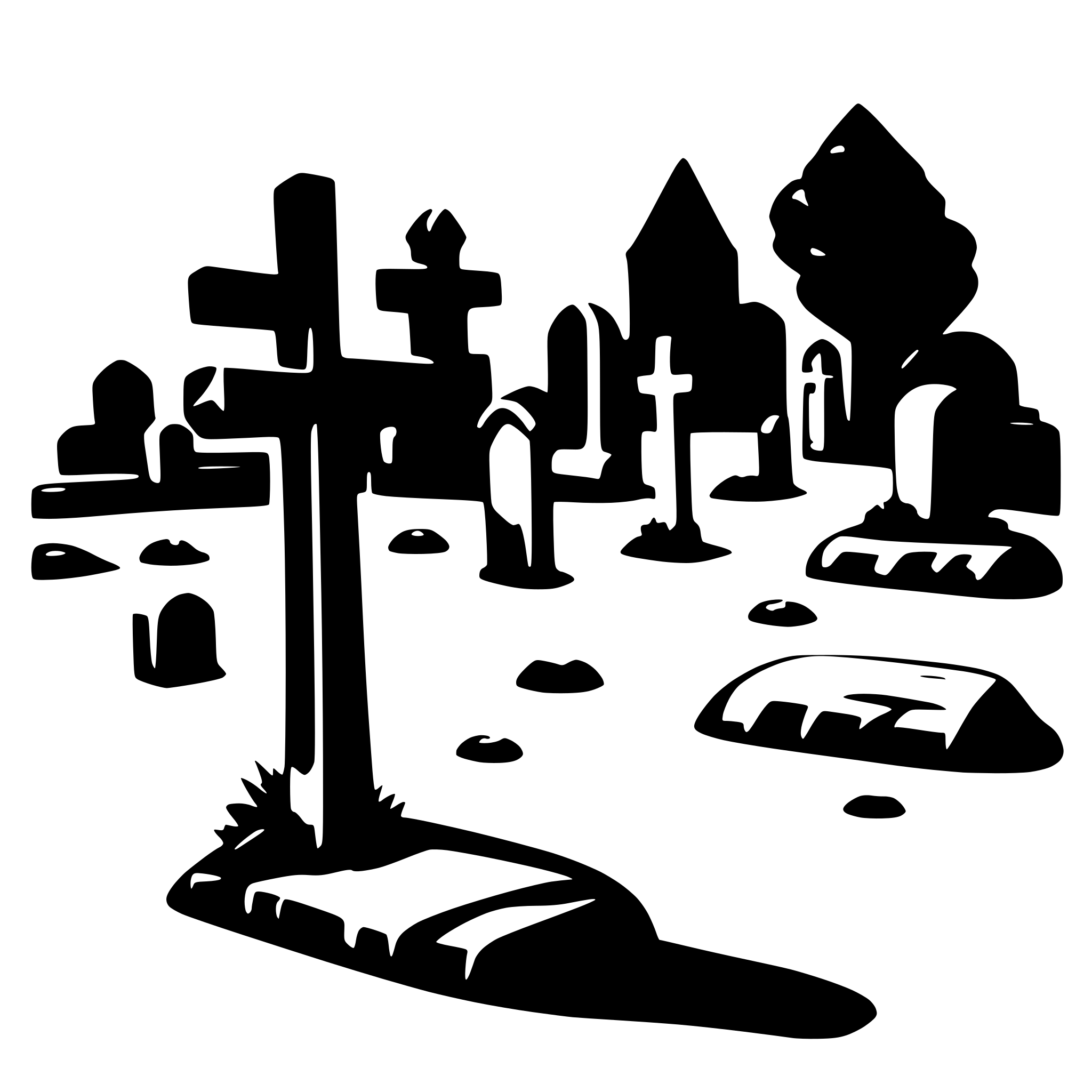 AI-generated SVG of 'cemetery'