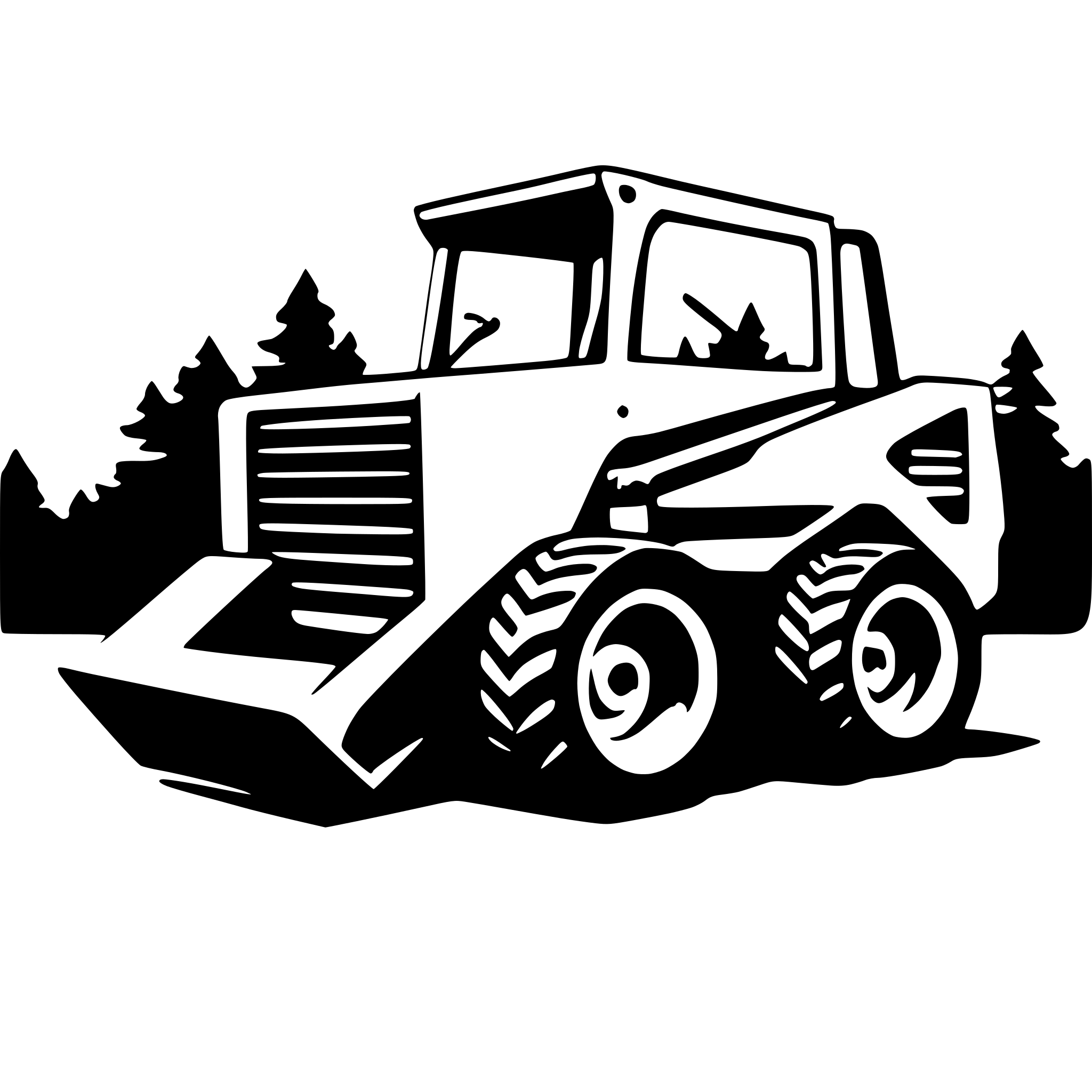 AI-generated SVG of 'a Skid Steer machine'