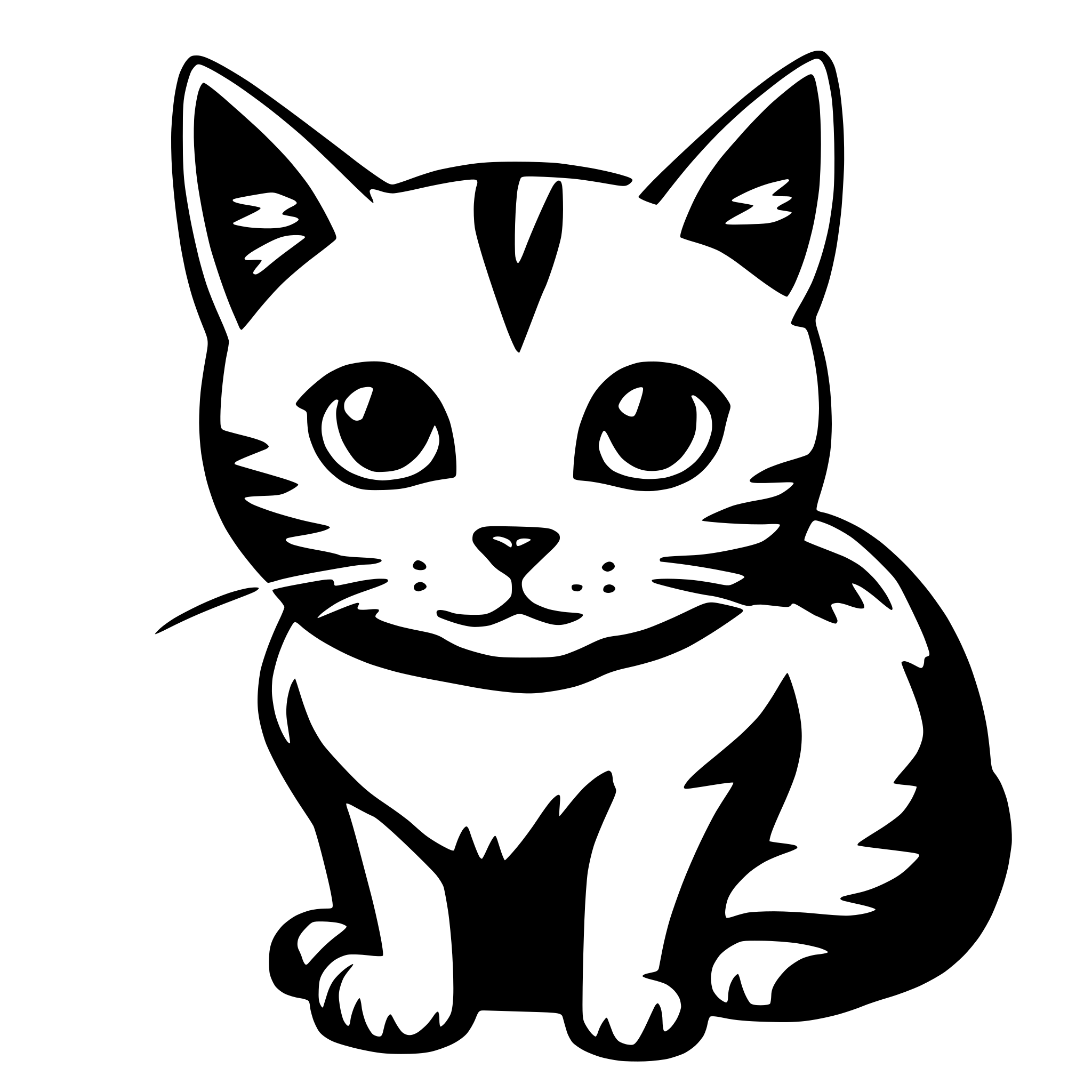AI-generated SVG of a Cat