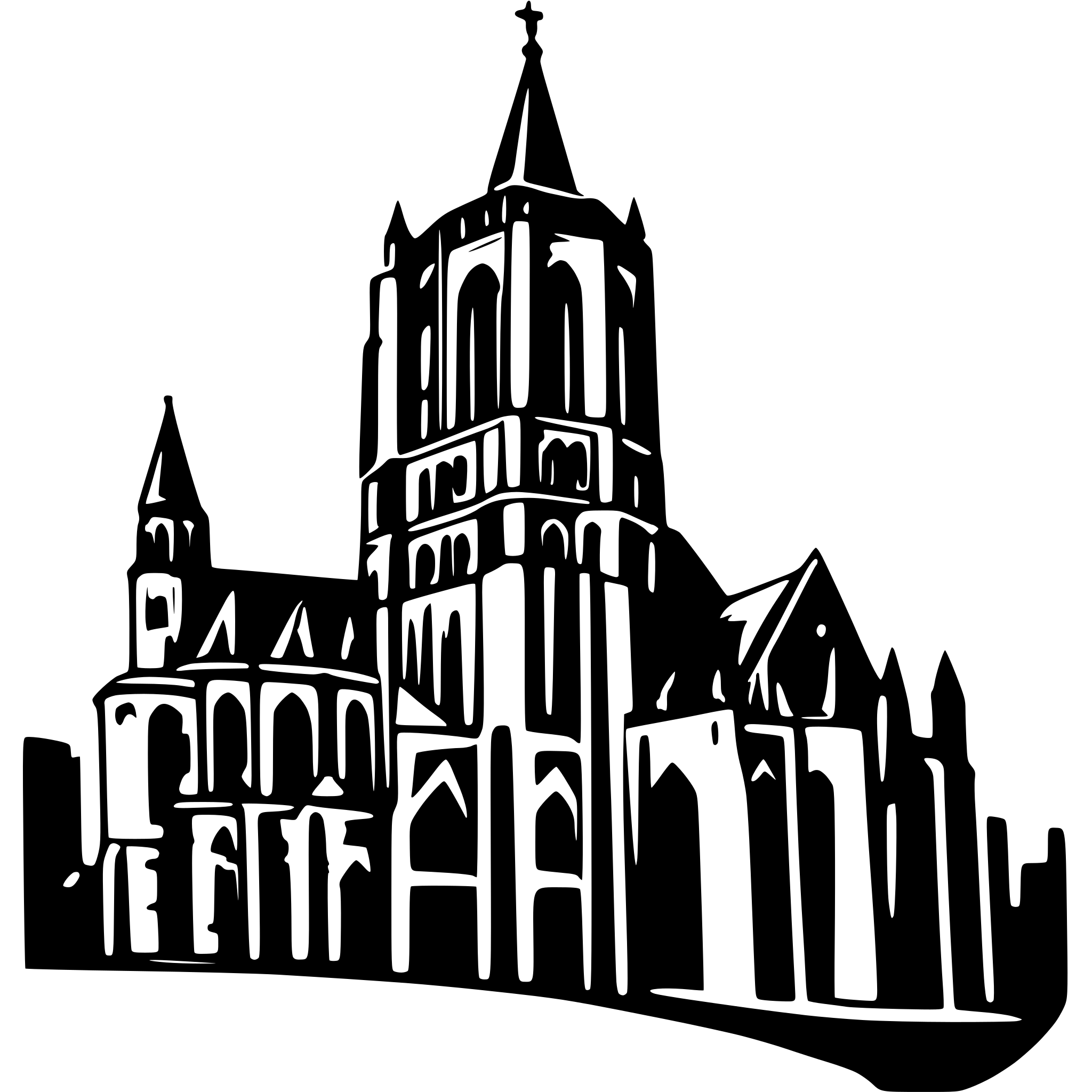 AI-generated SVG of a cologne cathedral