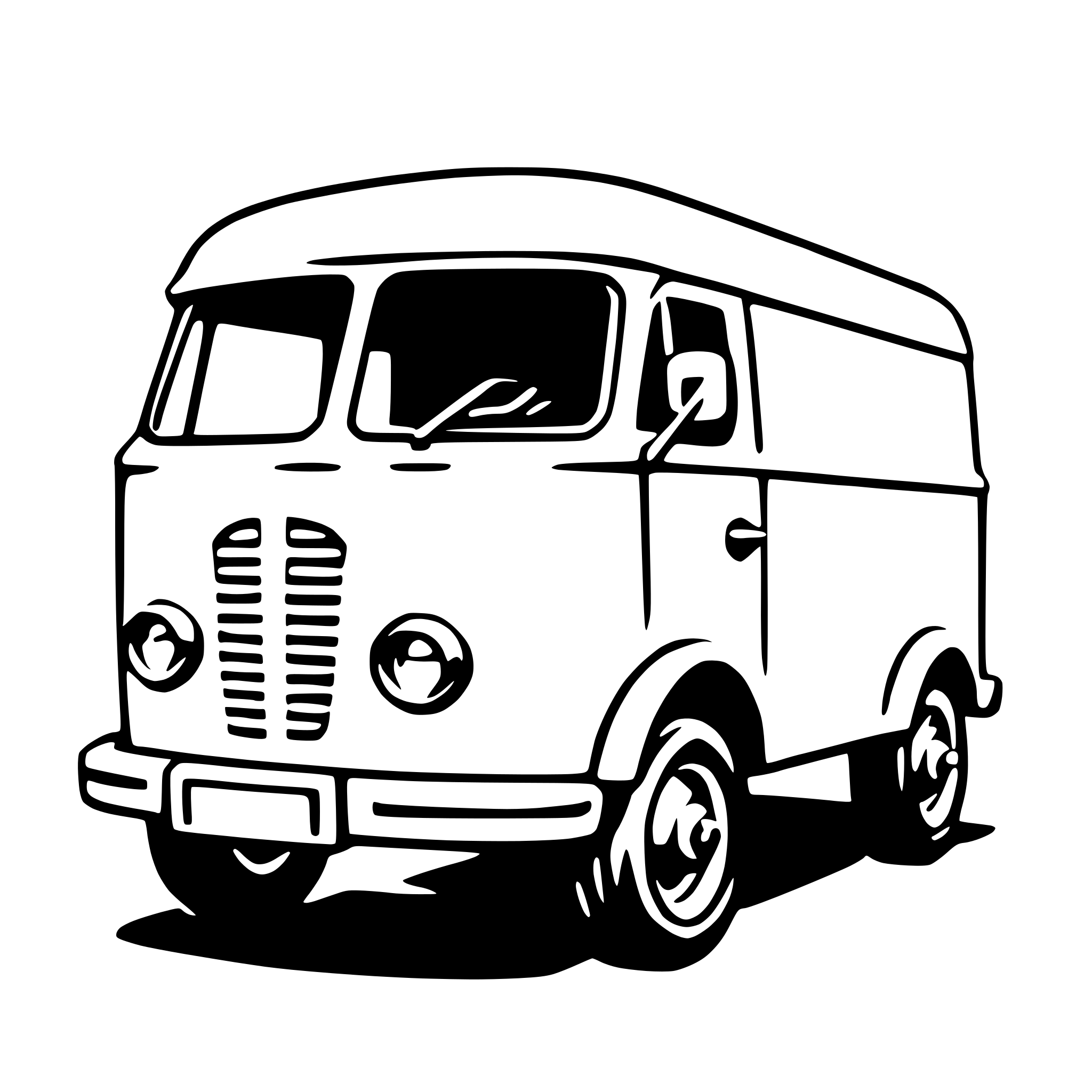 AI-generated SVG of 'panel van'