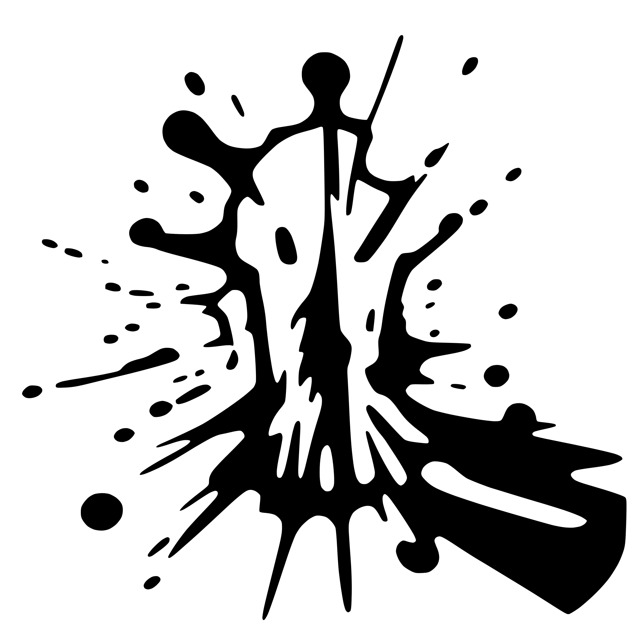AI-generated SVG of 'red pain splatter'