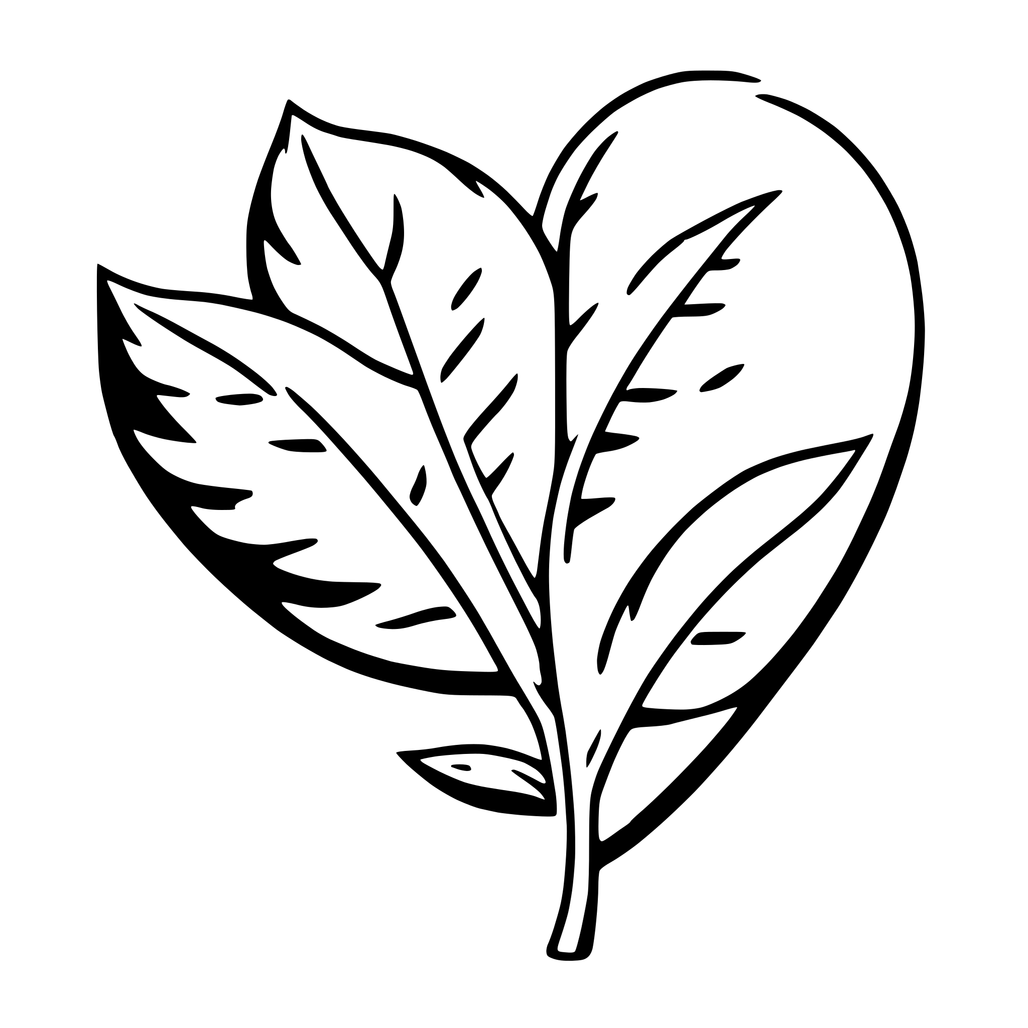 AI-generated SVG of a heart-shaped leaves