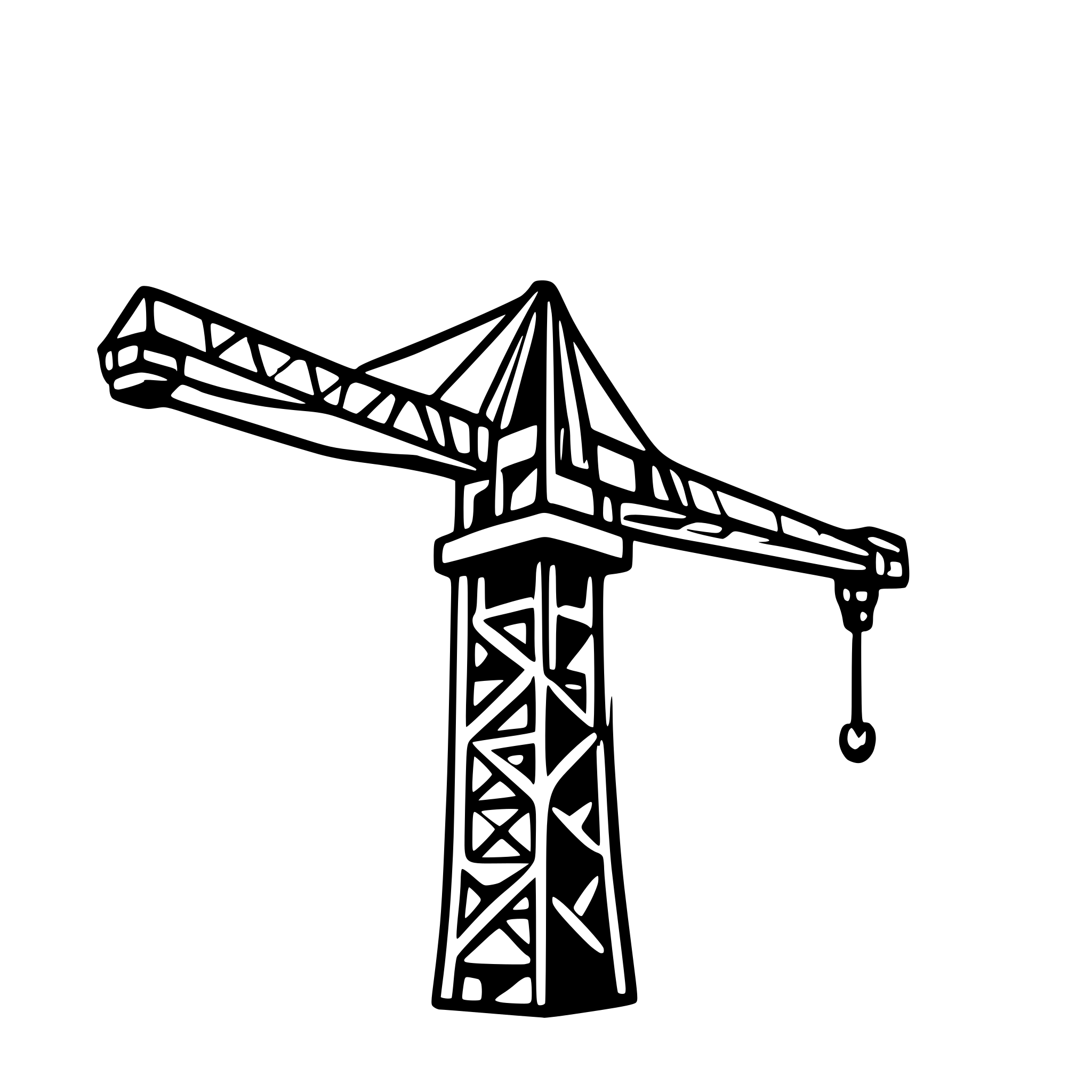 AI-generated SVG of 'really realistic tower crane'