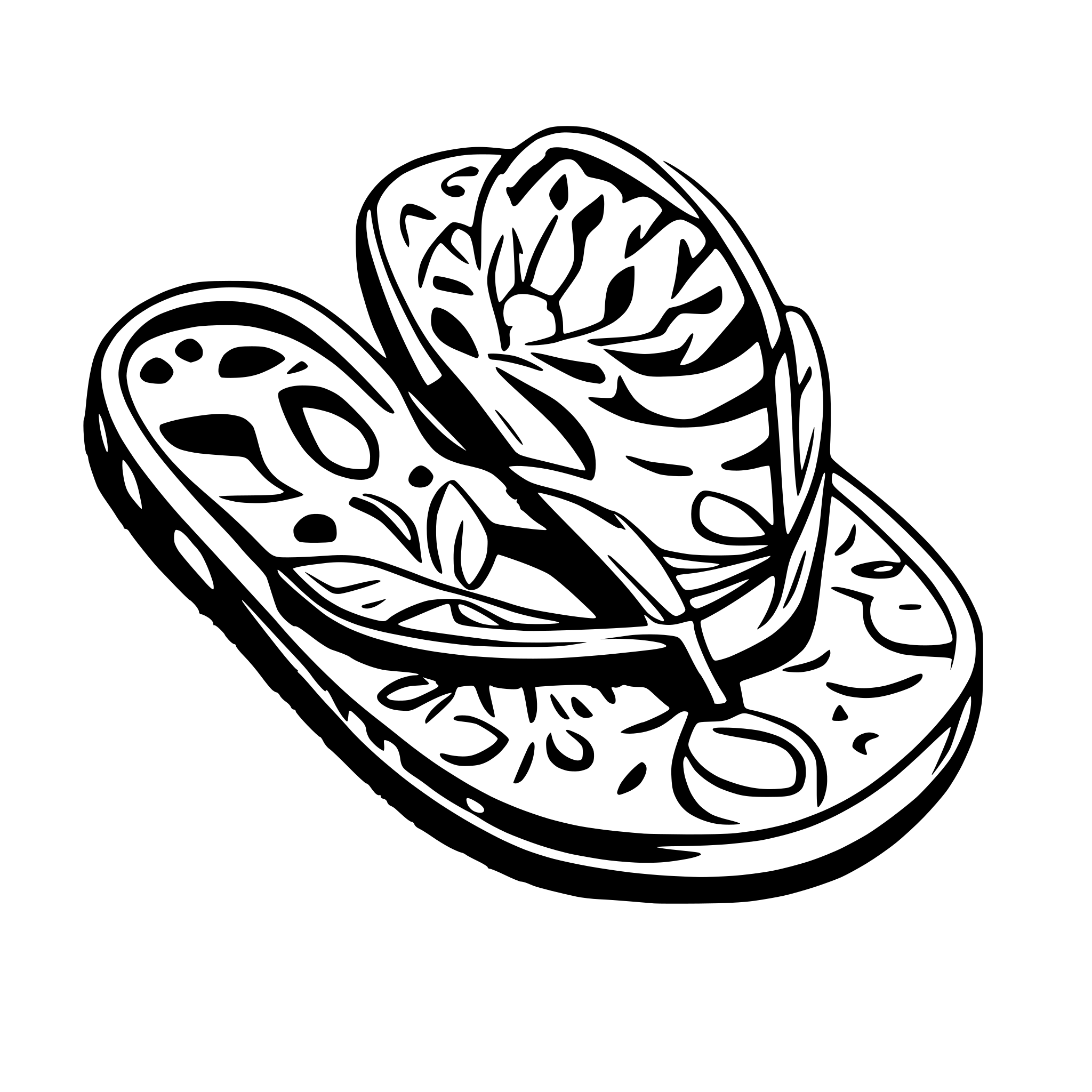 AI-generated SVG of a flip flop