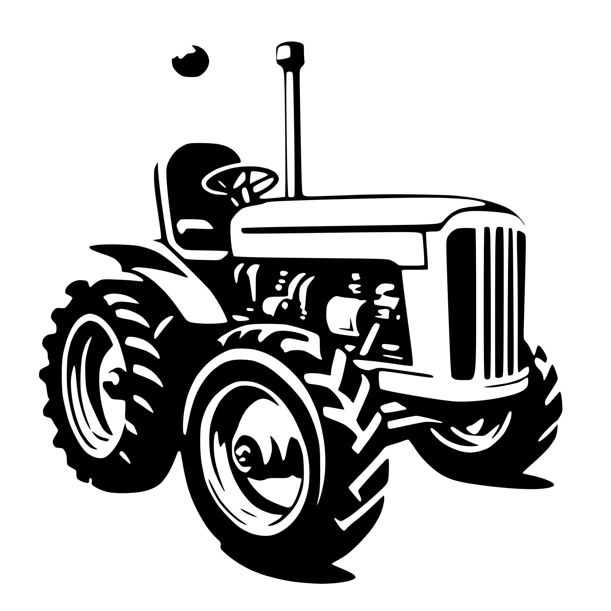 AI-generated SVG of 'tractor  vector pics'