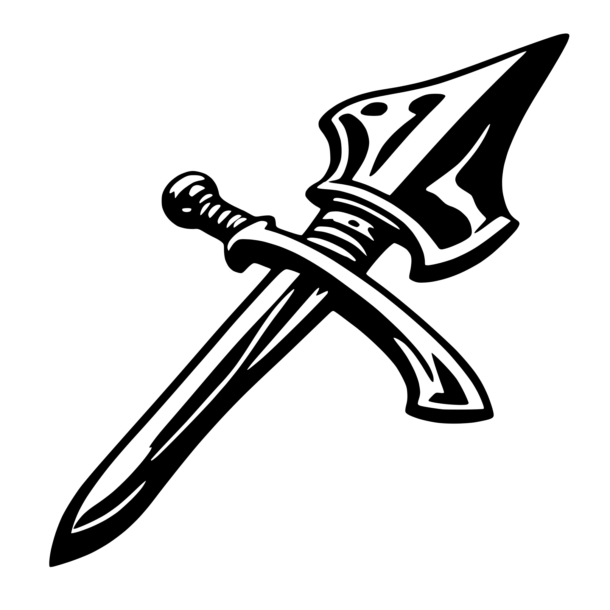 AI-generated SVG of 'simple pirate sword'
