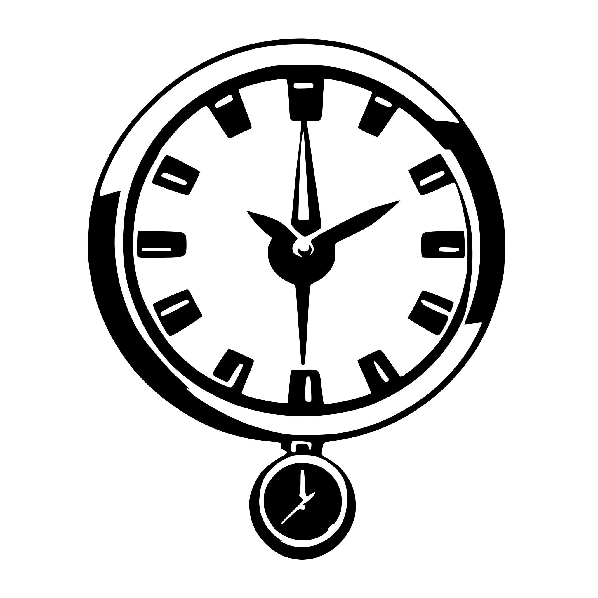 AI-generated SVG of a clock,chart,aim,abstract