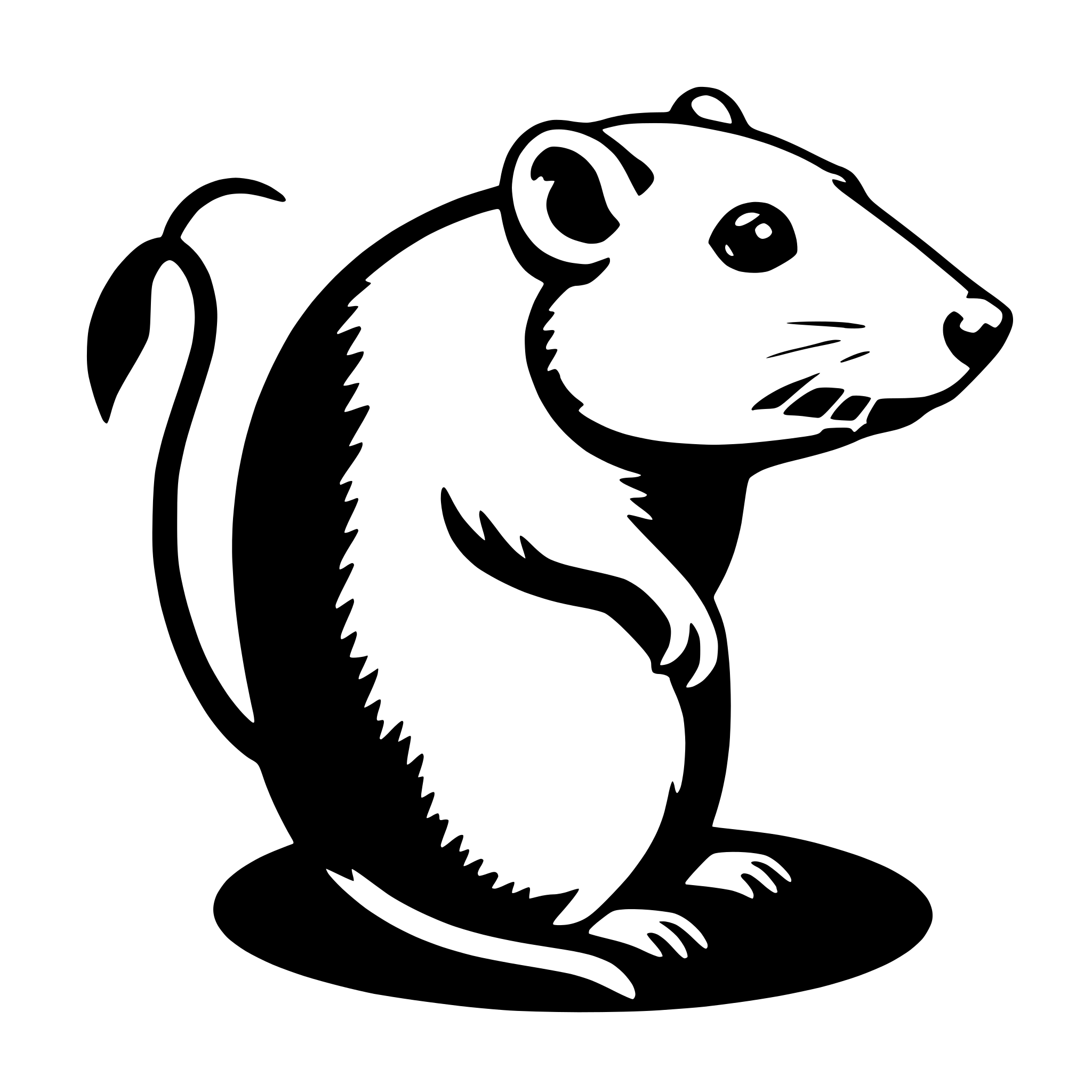 AI-generated SVG of 'rat'