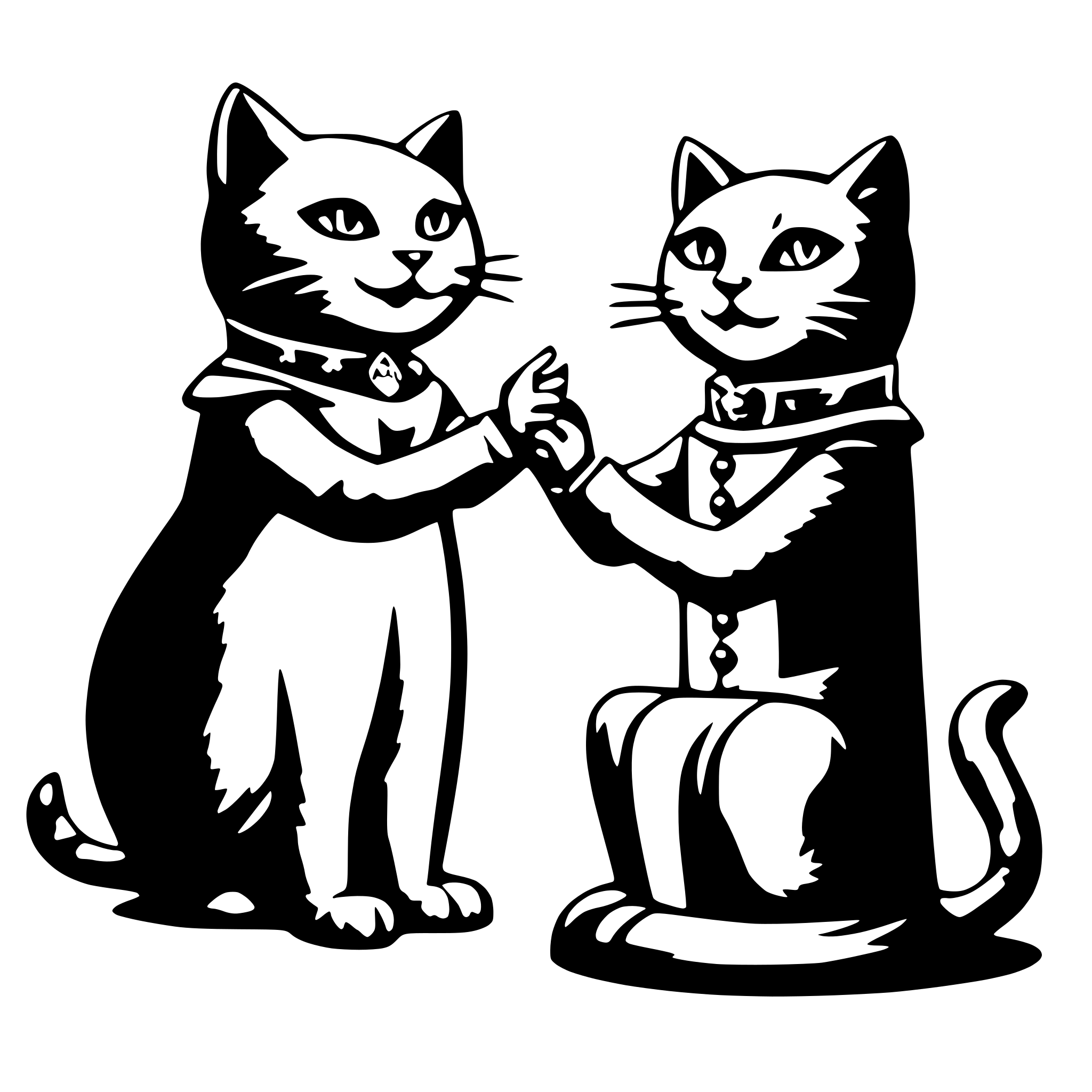 AI-generated SVG of a Cats performing opera