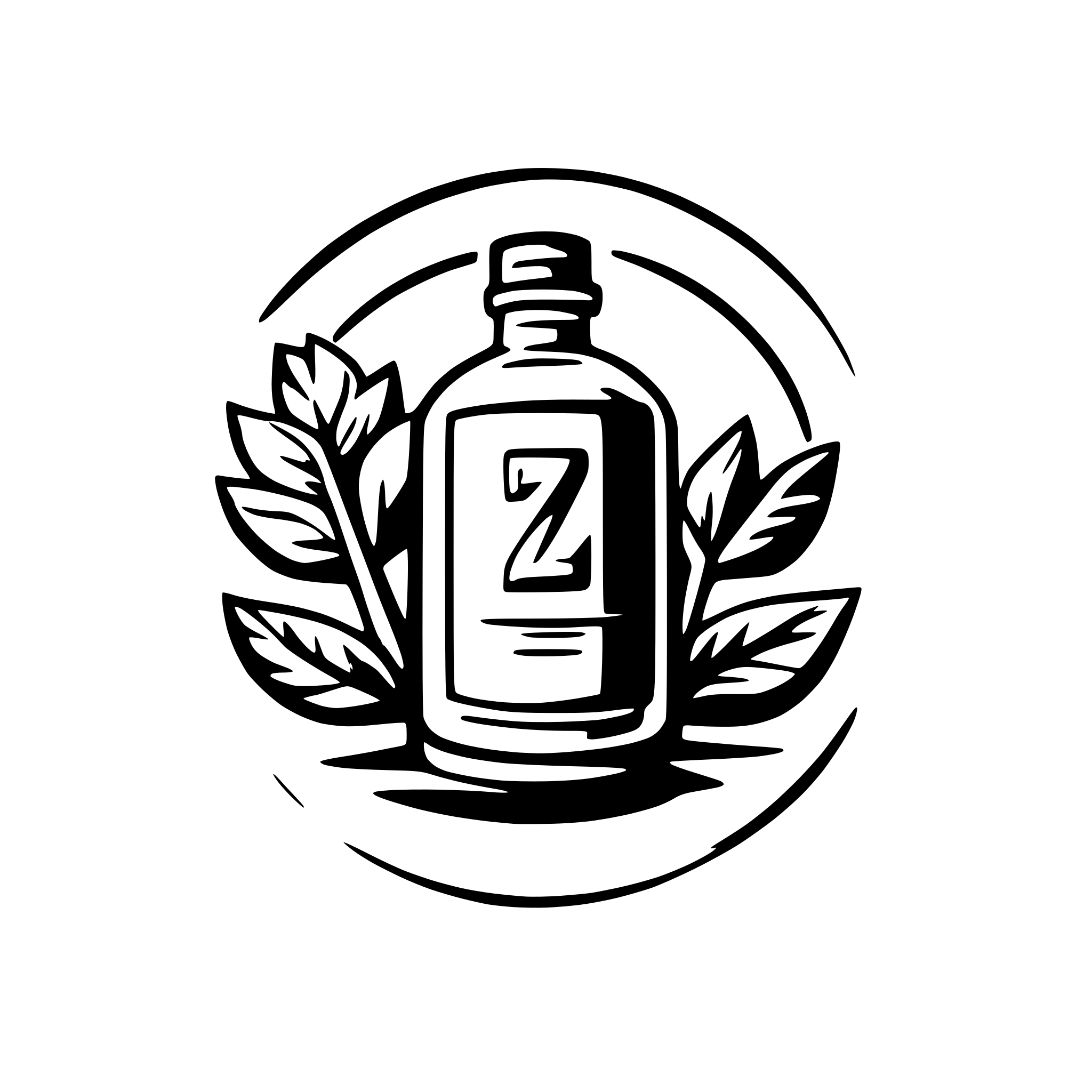 AI-generated SVG of a Logo for Zaus moonshine distillery