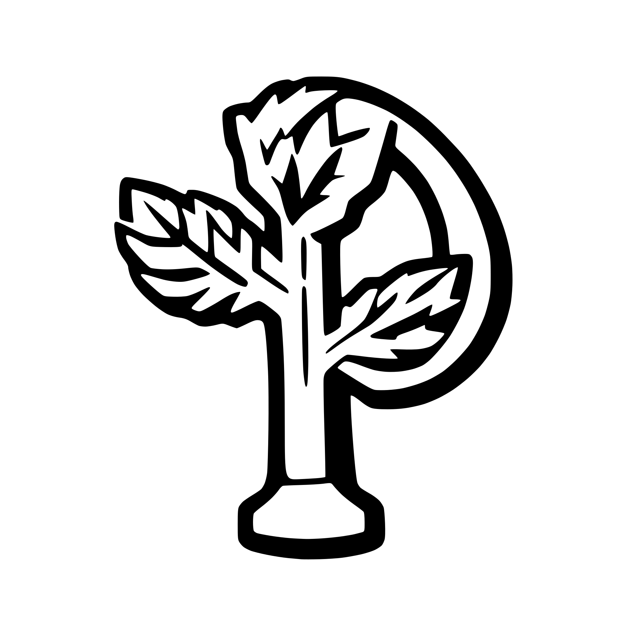 AI-generated SVG of a a gear made from two pieces of wheat in the style of the soviet hammer and sickle