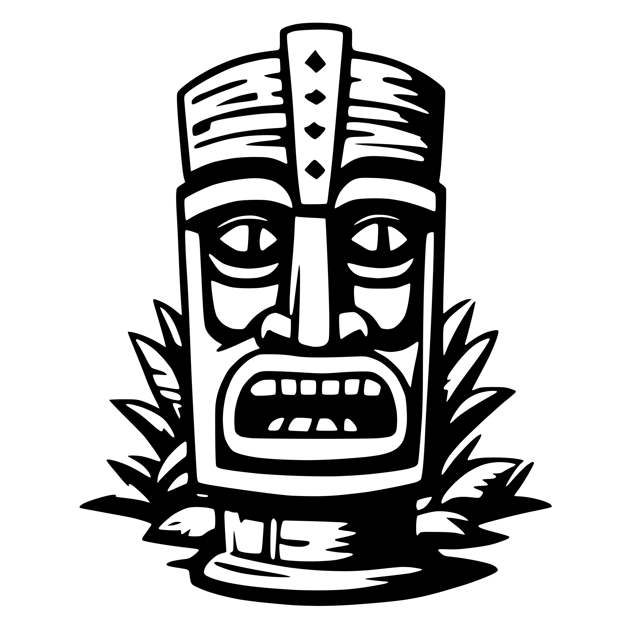 AI-generated SVG of 'tiki totem'