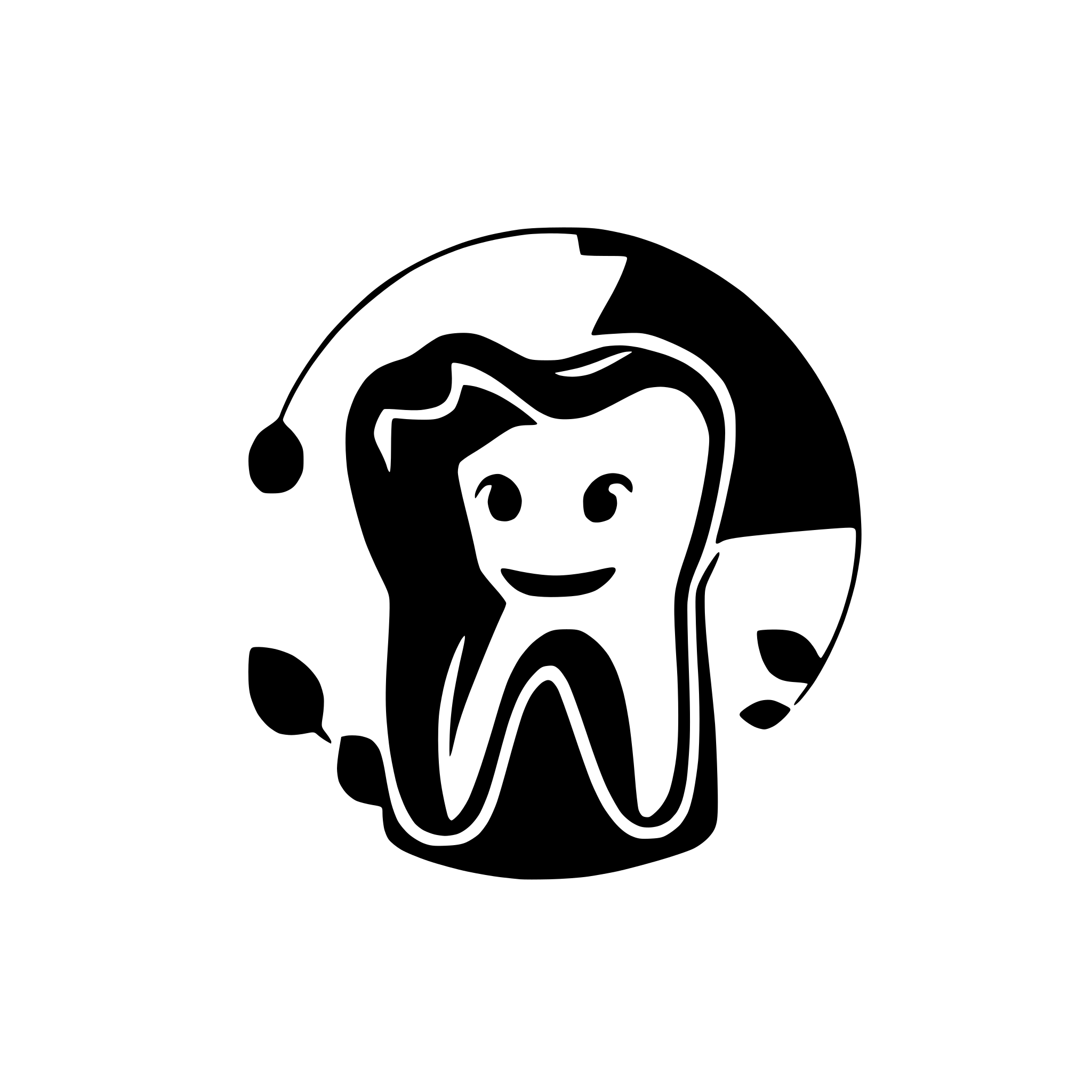 AI-generated SVG of a Dental tooth professional Logo Design