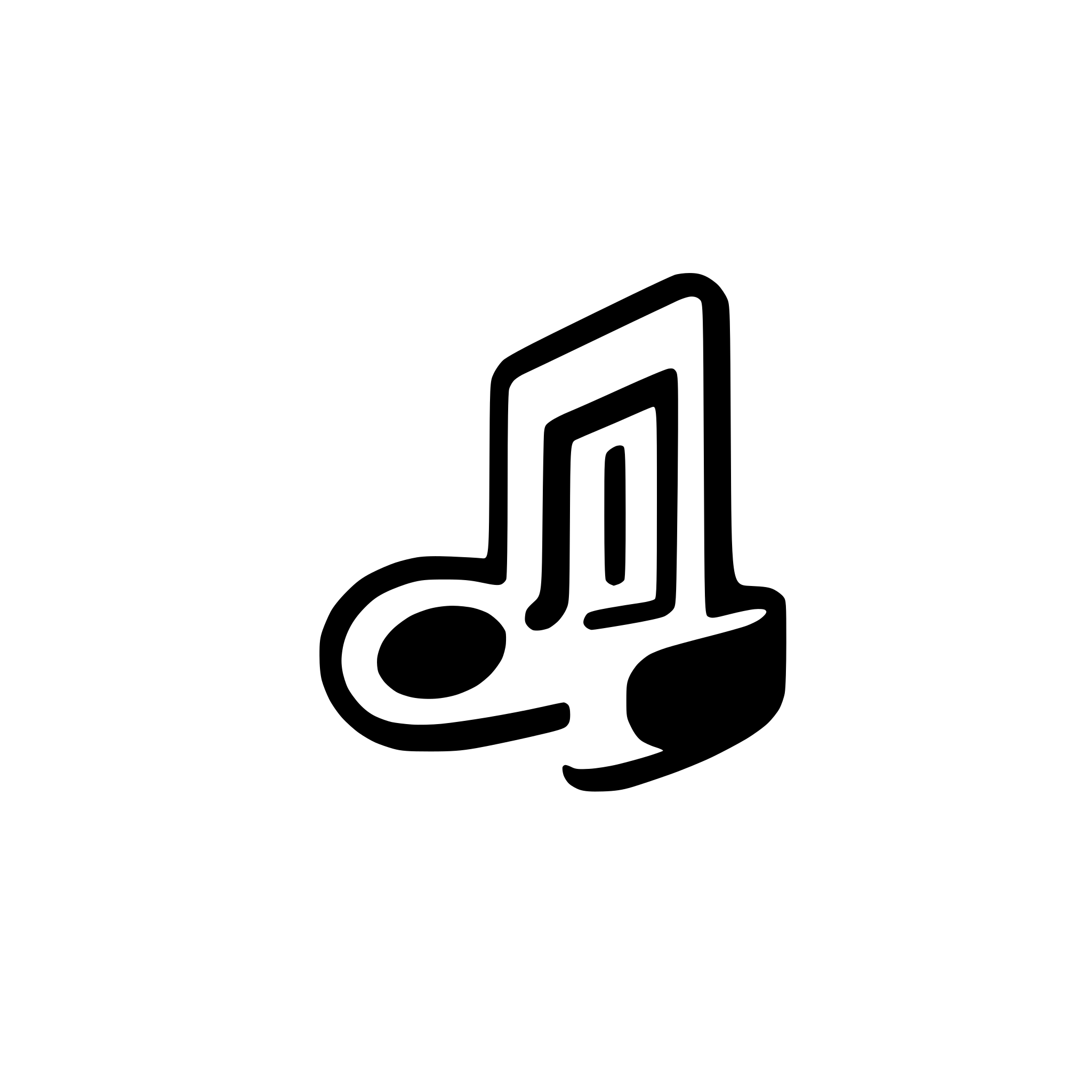 AI-generated SVG of a minimalizm music note icon