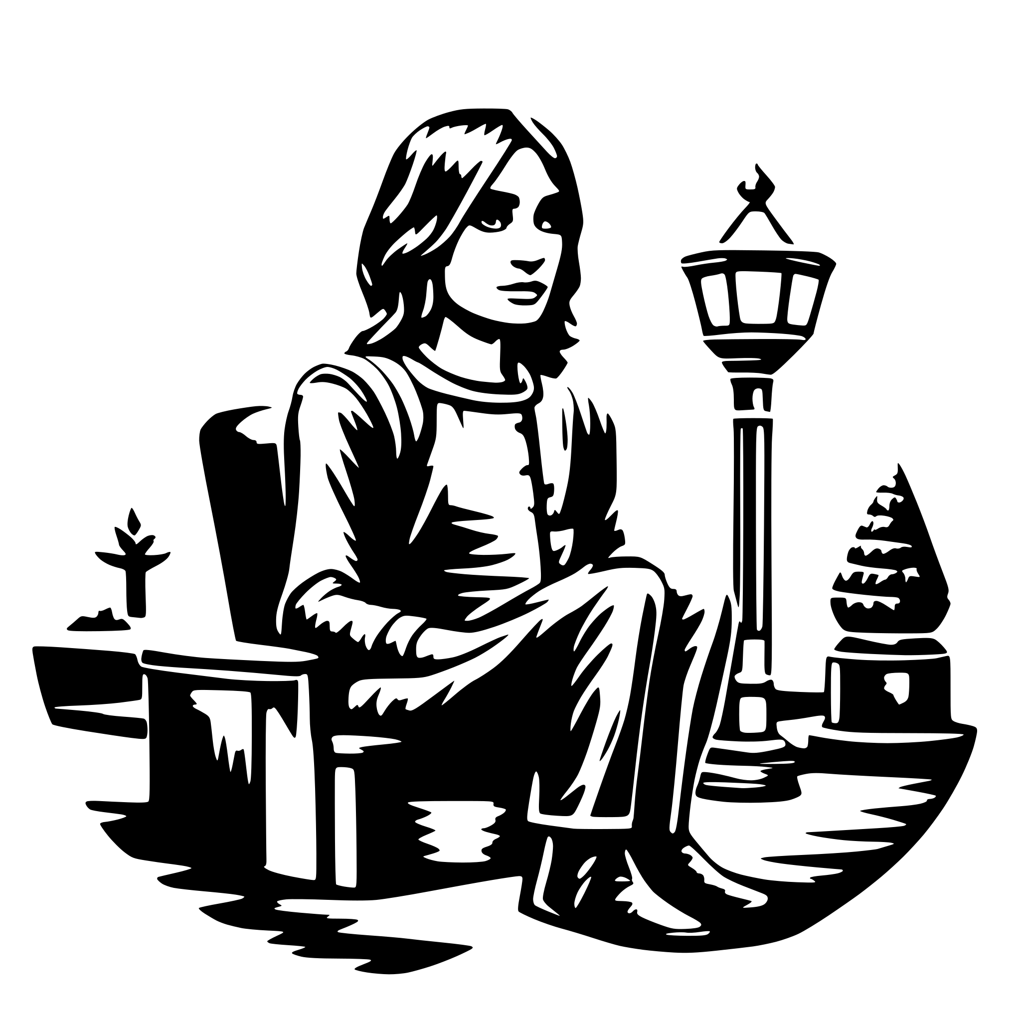 AI-generated SVG of a The Nameless One