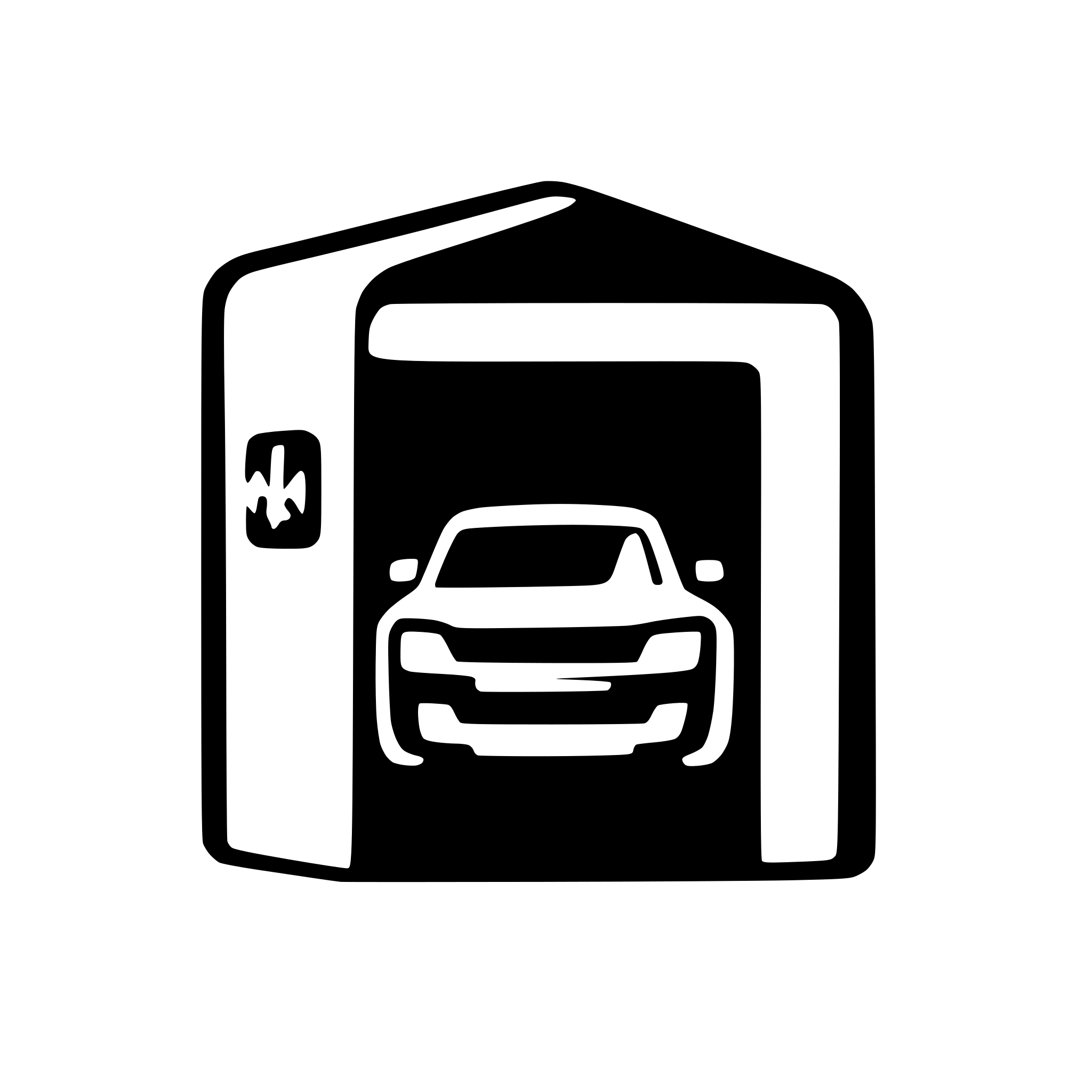 AI-generated SVG of a auto Parkhaus