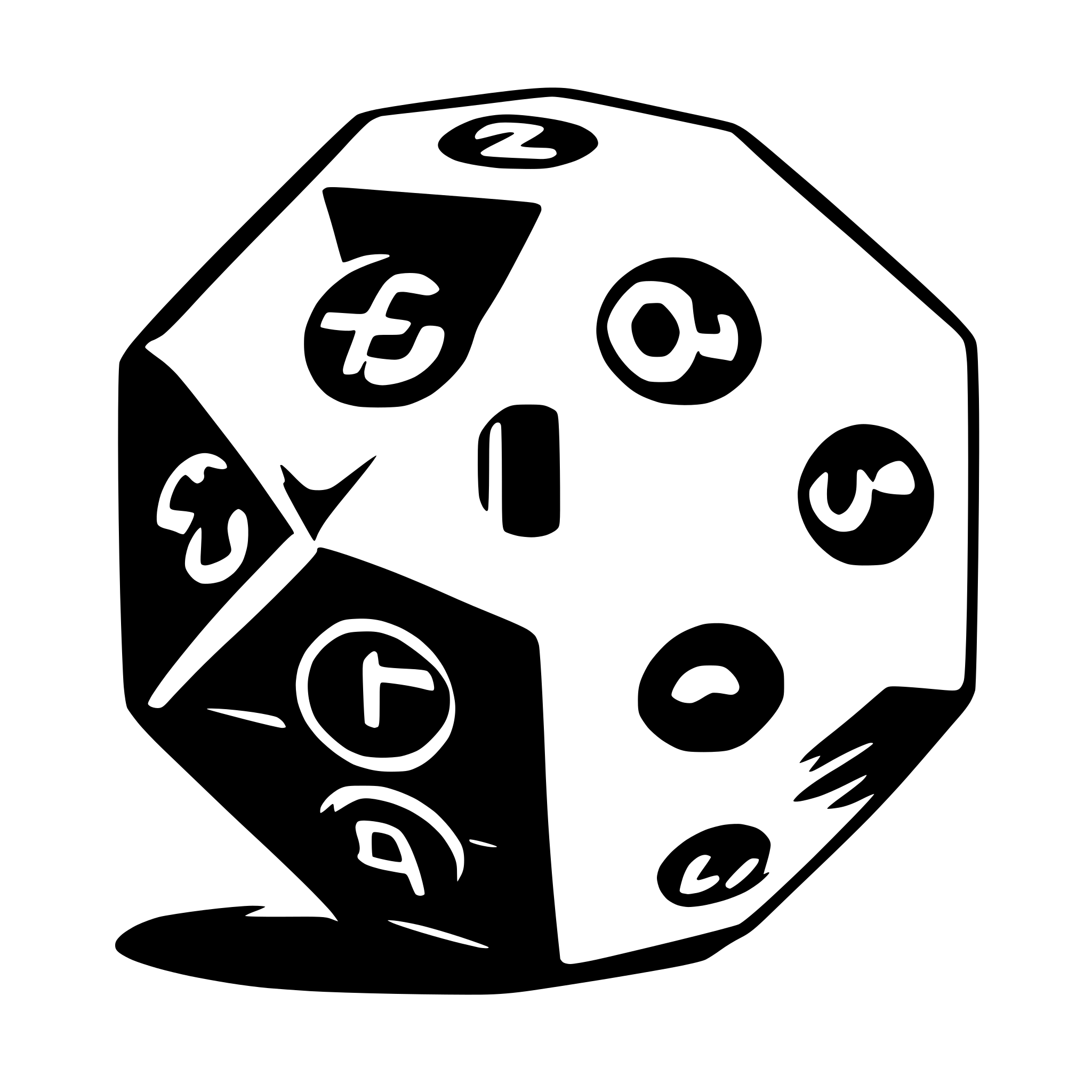 AI-generated SVG of '20 sided dice'