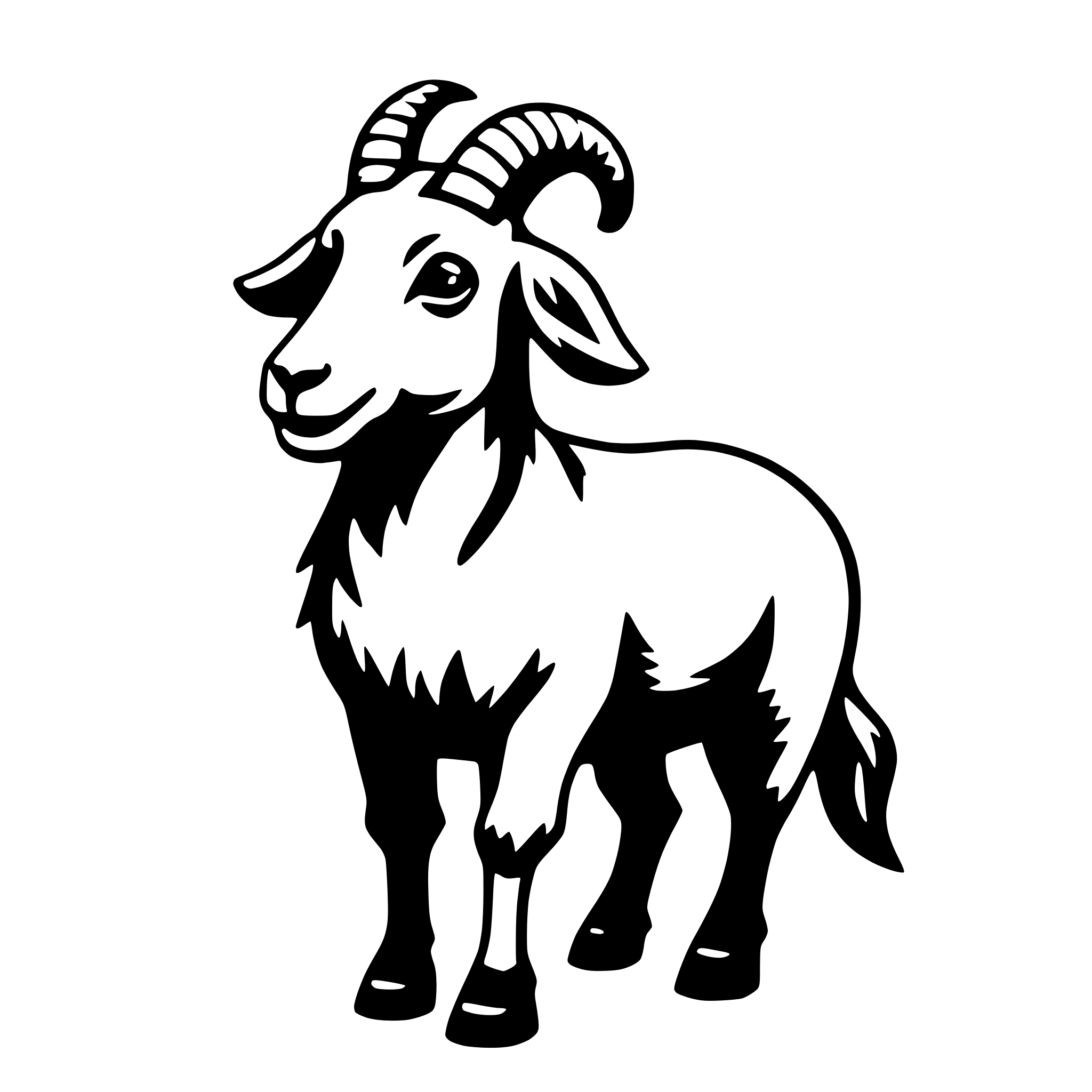 AI-generated SVG of 'goat'