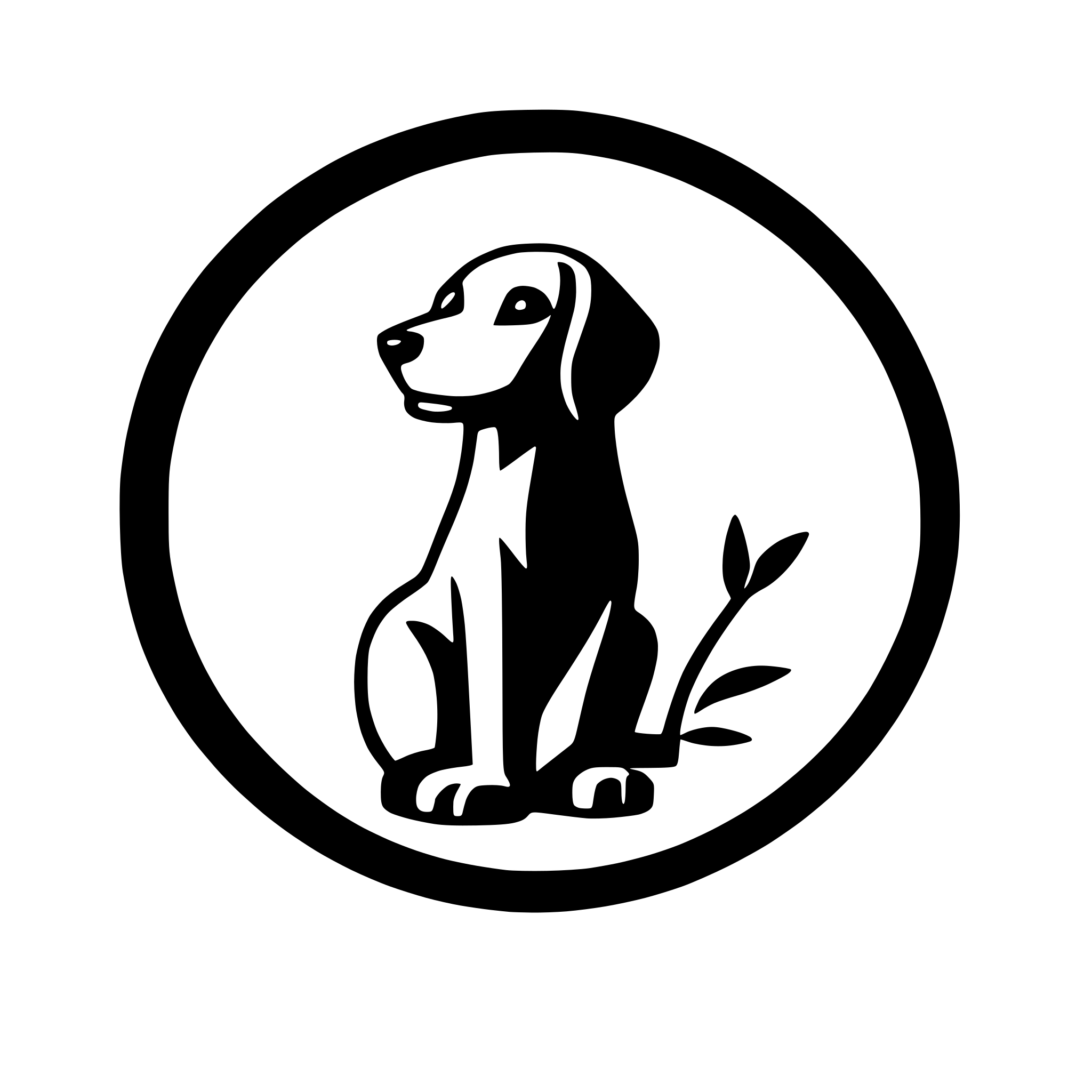 AI-generated SVG of 'A clean, minimalist logo showing a dog silhouette sitting on a large Cyprus contour. The design uses 1-2 colors, emphasizing simplicity, regional identity, and hope, ideal for a stray dog adoption website.'