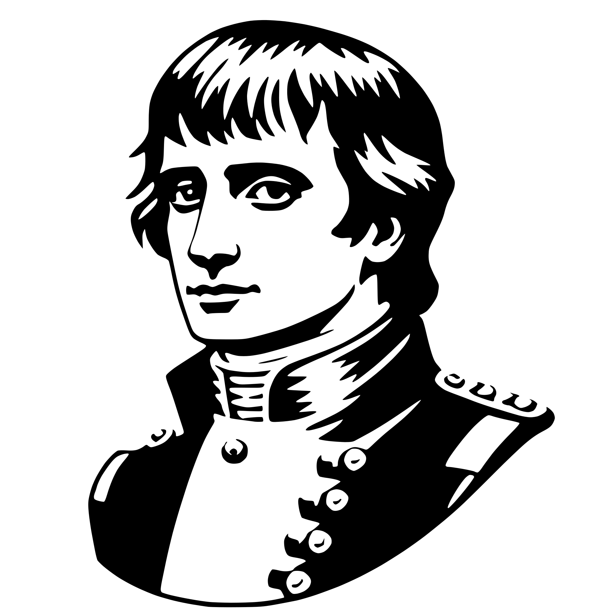 AI-generated SVG of 'napoleon bonaparte'