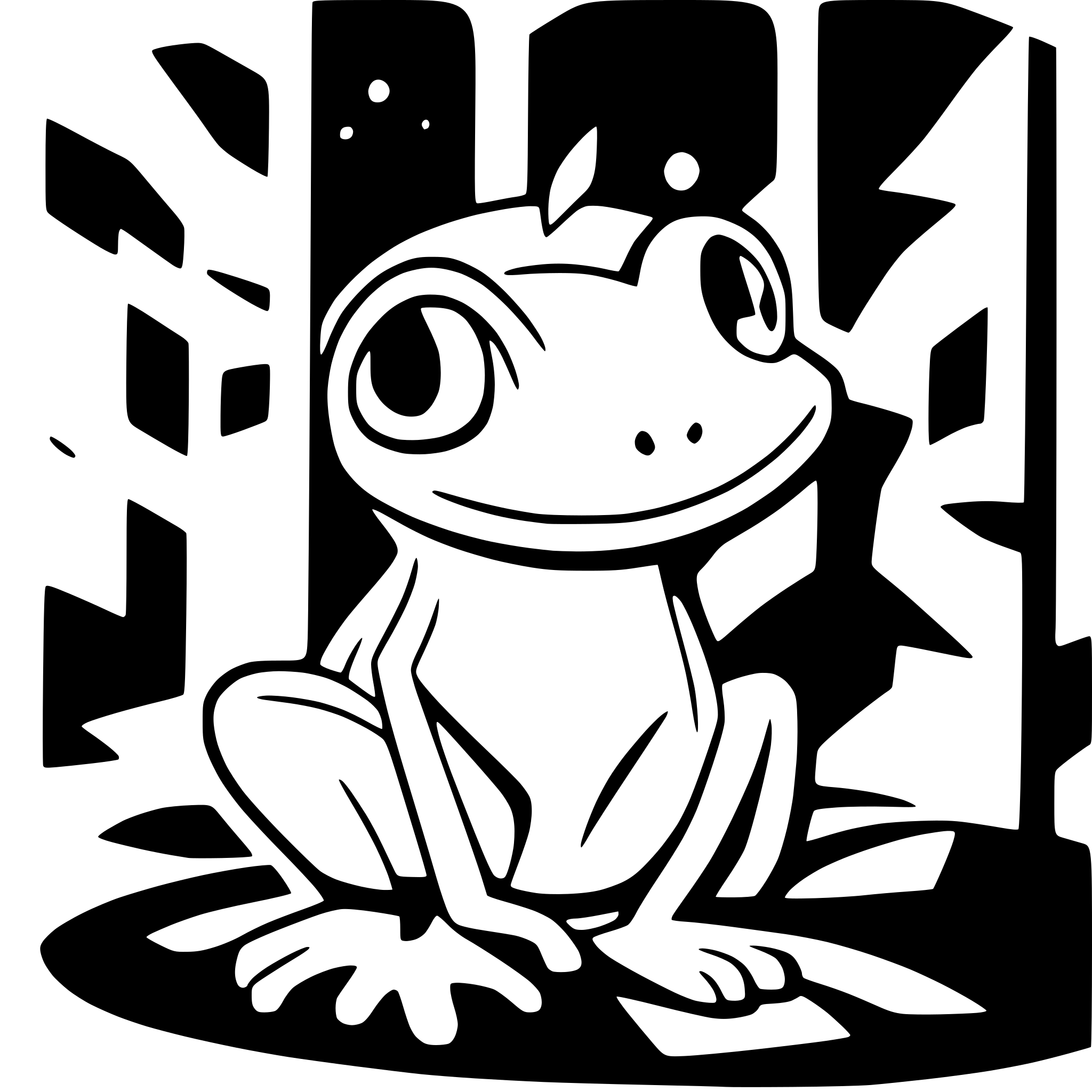 AI-generated SVG of a frog