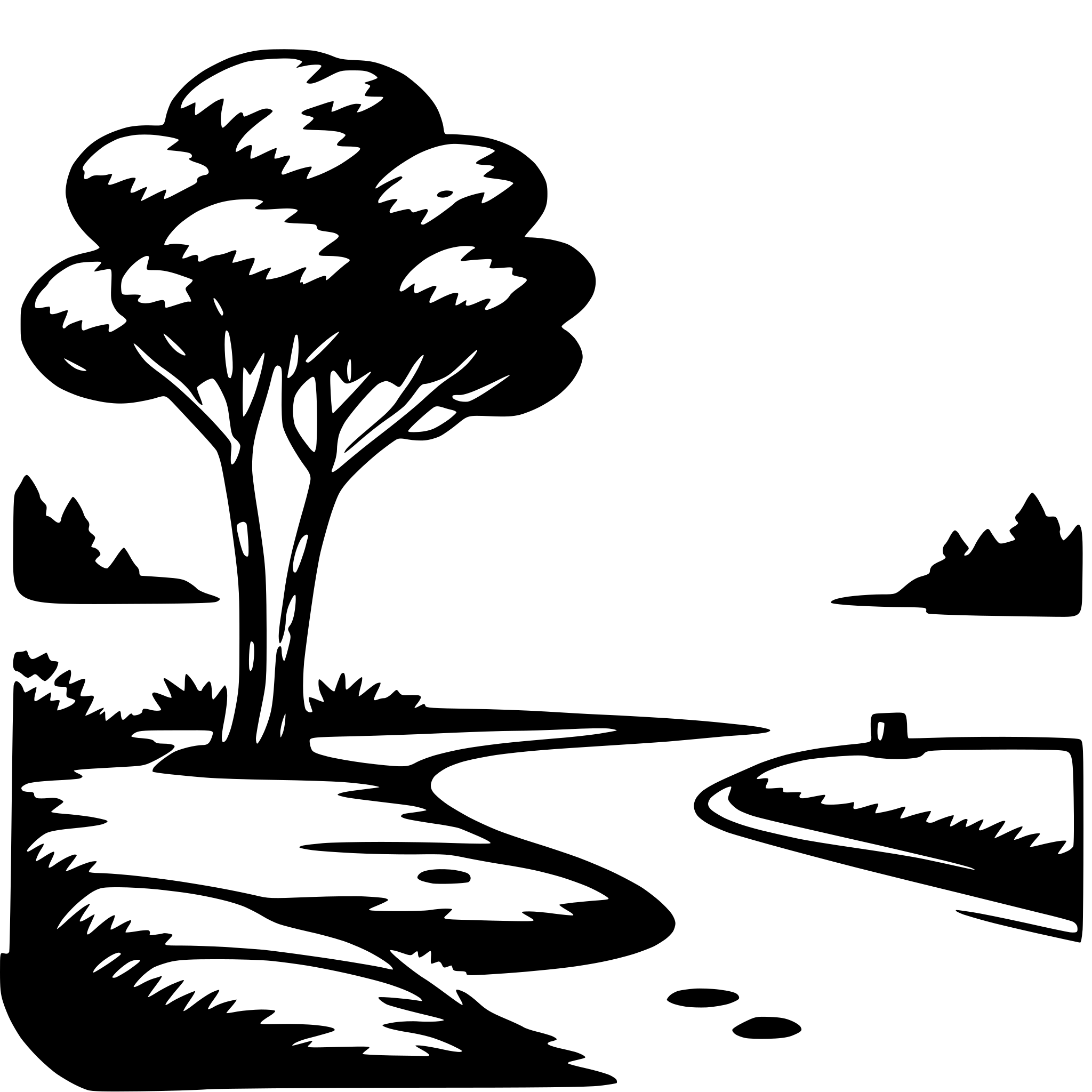 AI-generated SVG of a nature tranquility