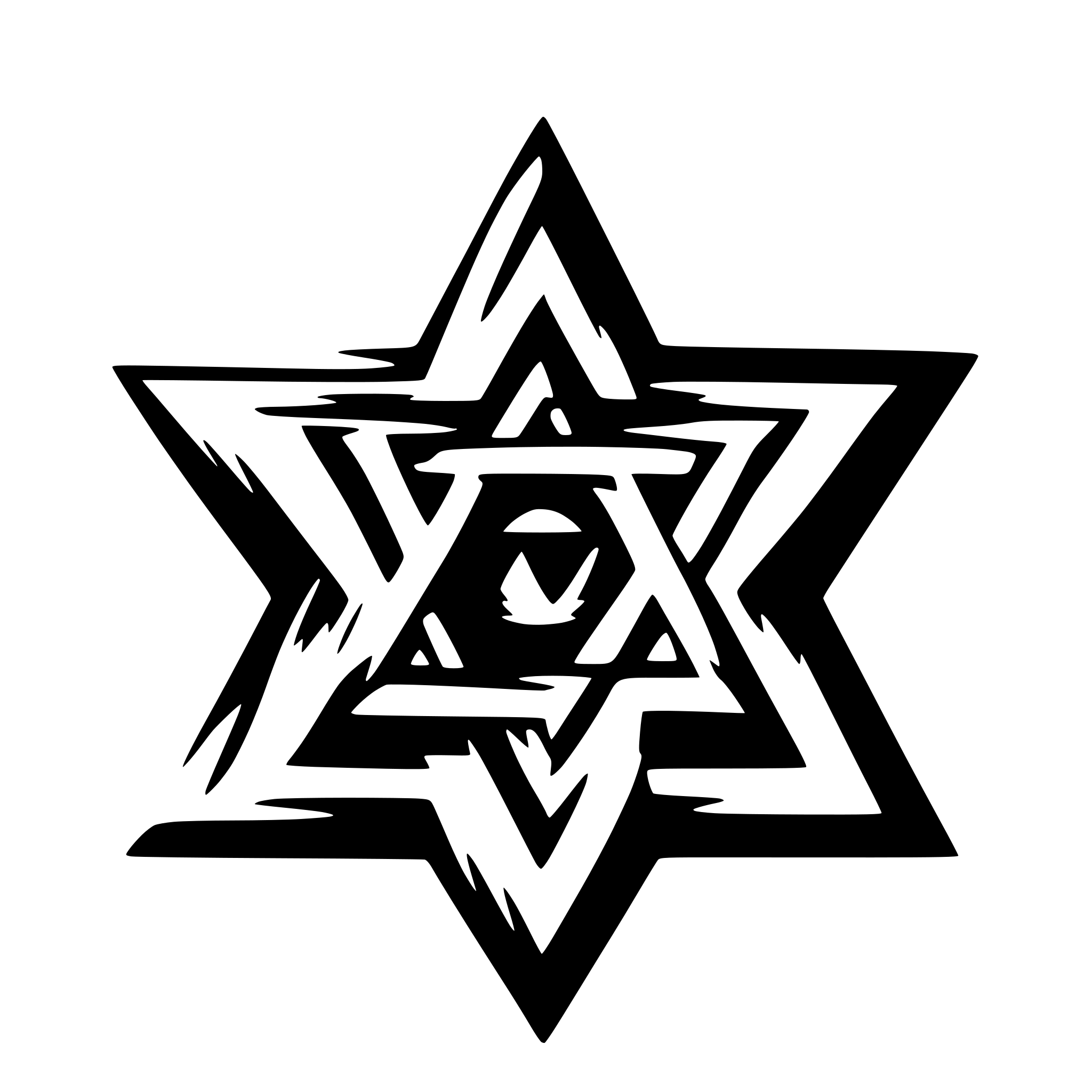 AI-generated SVG of 'Star of David'
