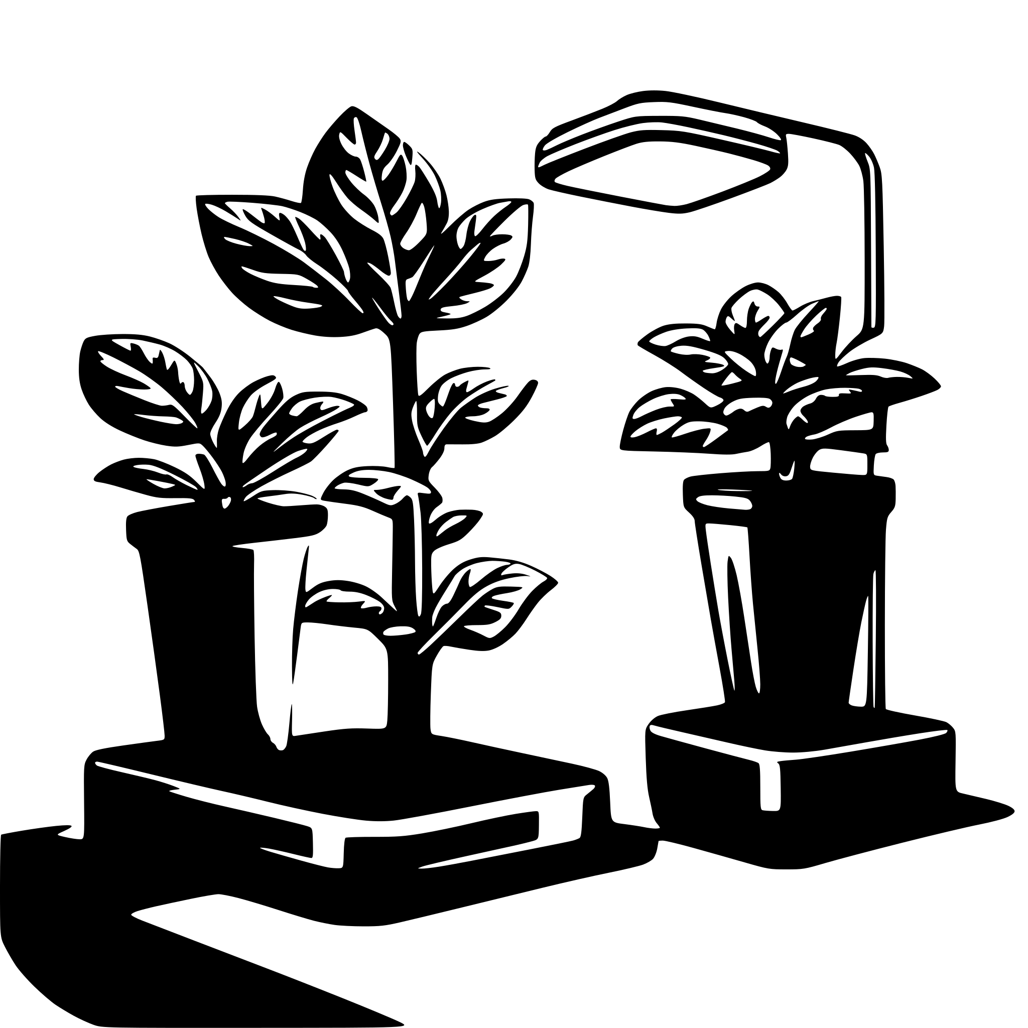 AI-generated SVG of a square grow light